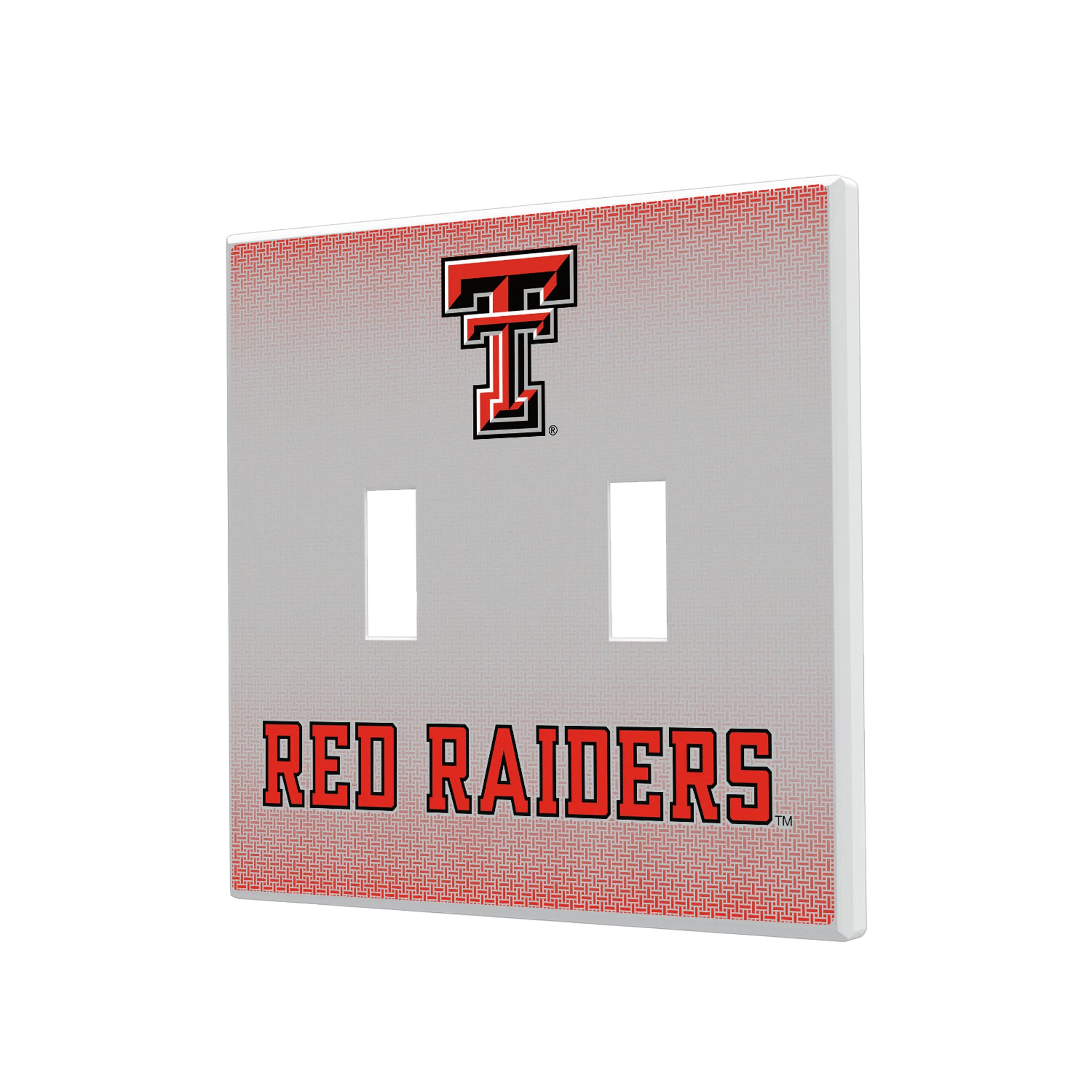 Texas Tech Red Raiders Linen Hidden-Screw Light Switch Plate#Style_Double Toggle