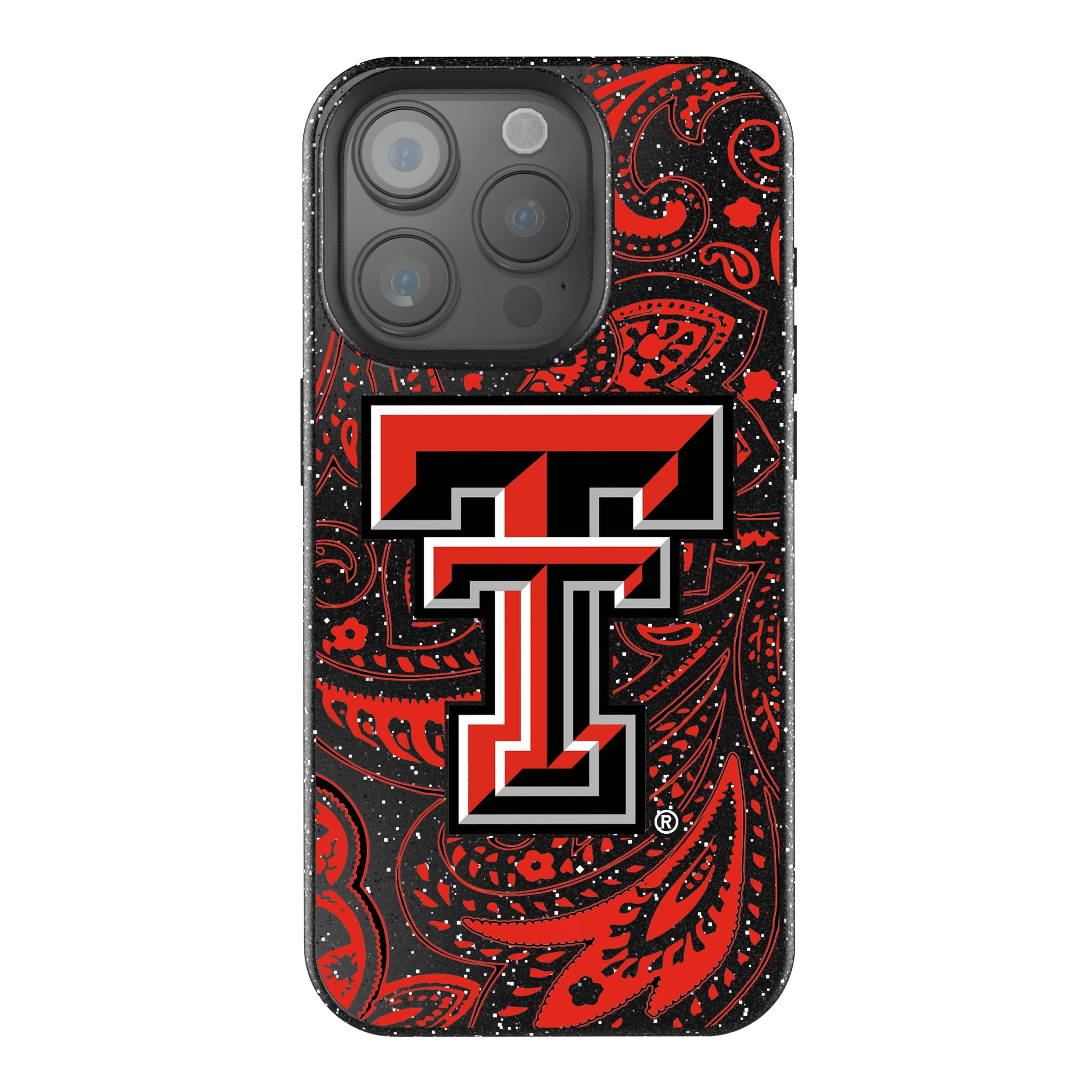 Texas Tech Red Raiders Paisley iPhone Bling Phone Case for Apple iPhone