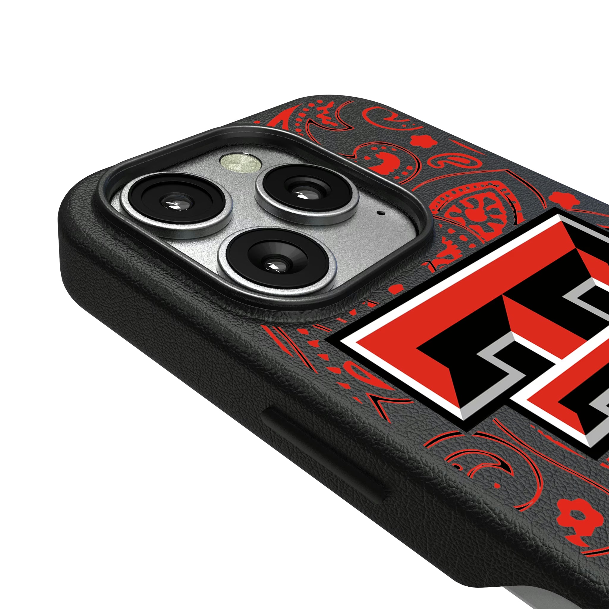 Texas Tech Red Raiders Paisley iPhone MagSafe Compatible Phone Case for Apple iPhone - Detail