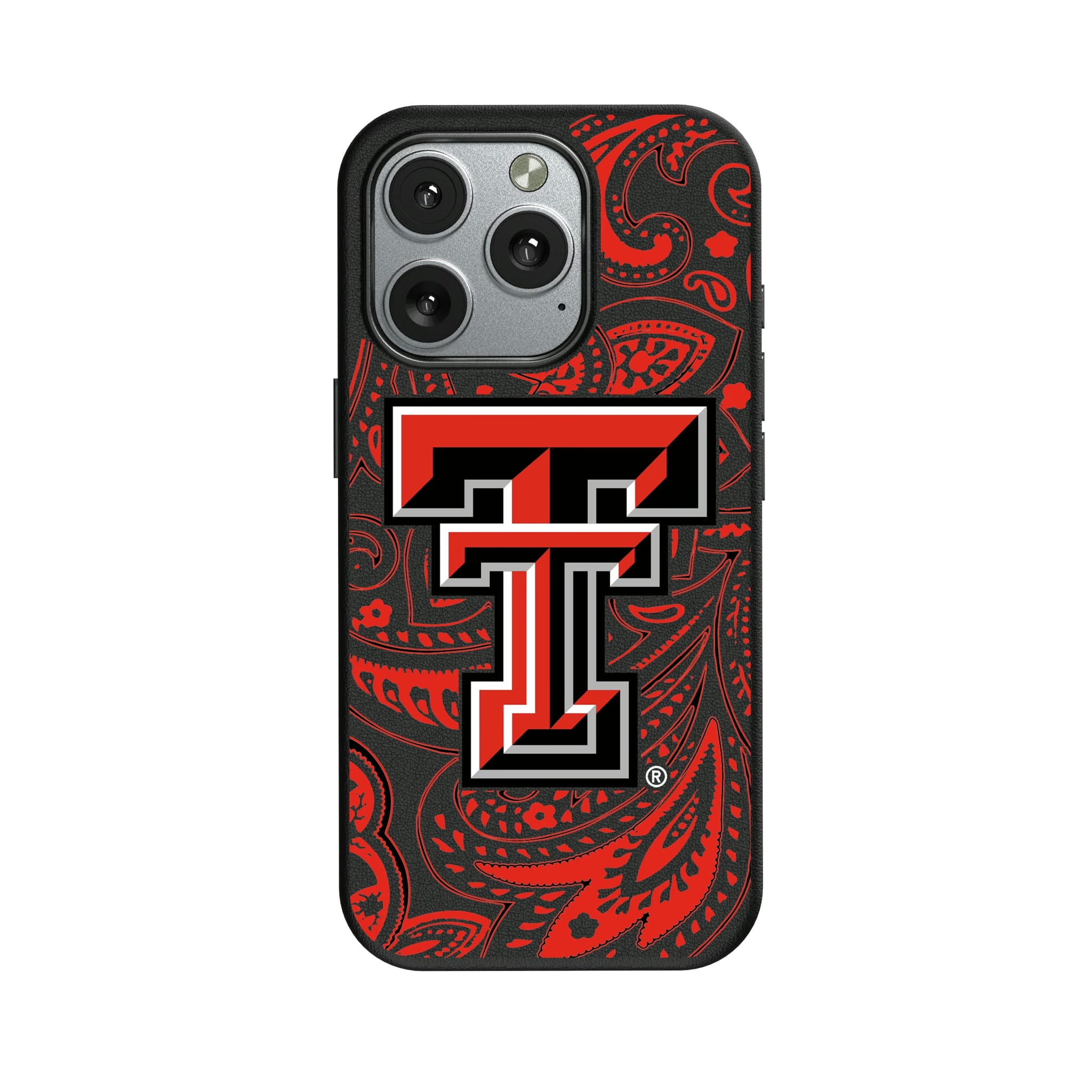 Texas Tech Red Raiders Paisley iPhone MagSafe Compatible Phone Case for Apple iPhone