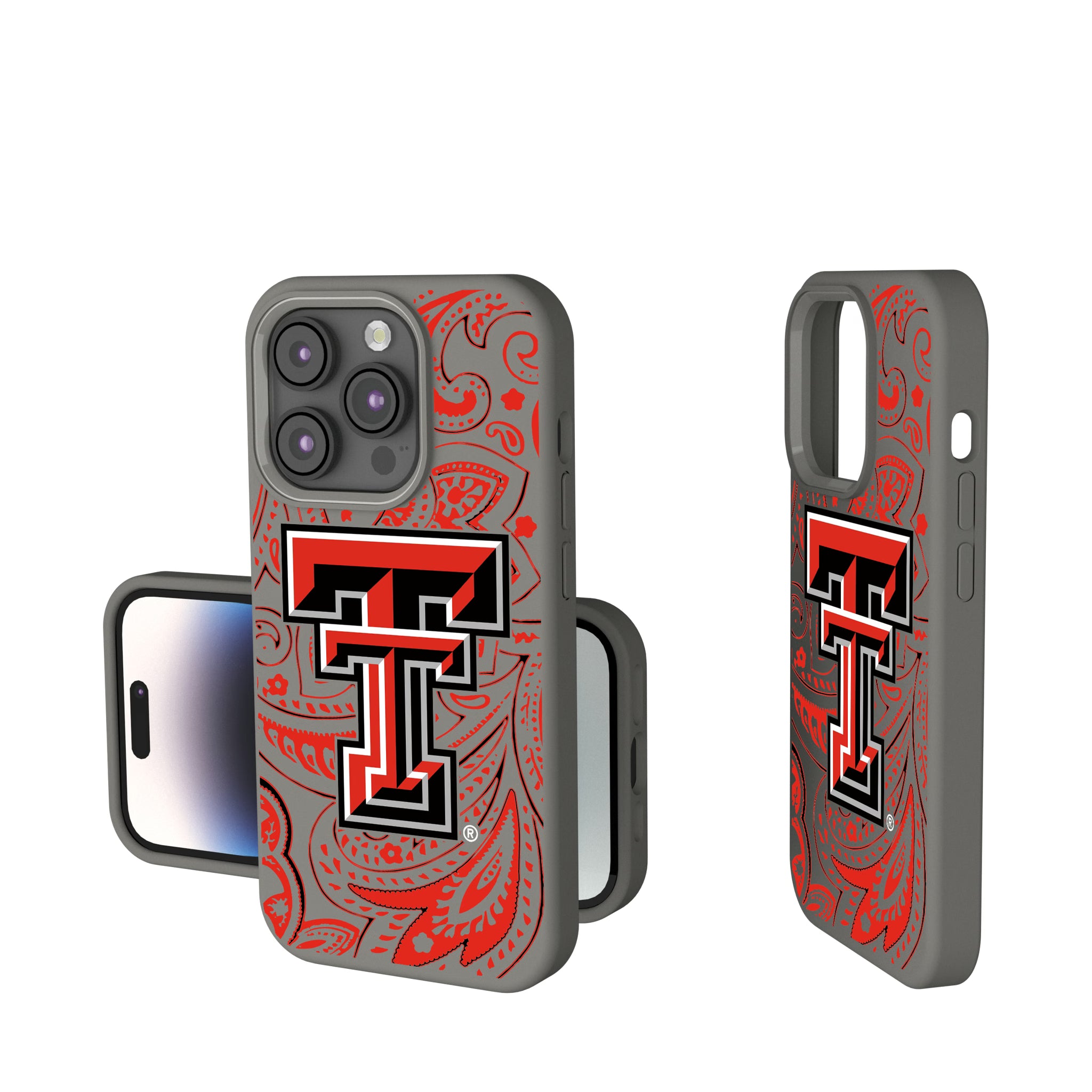Texas Tech Red Raiders Paisley iPhone Soft Touch Phone Case for Apple iPhone