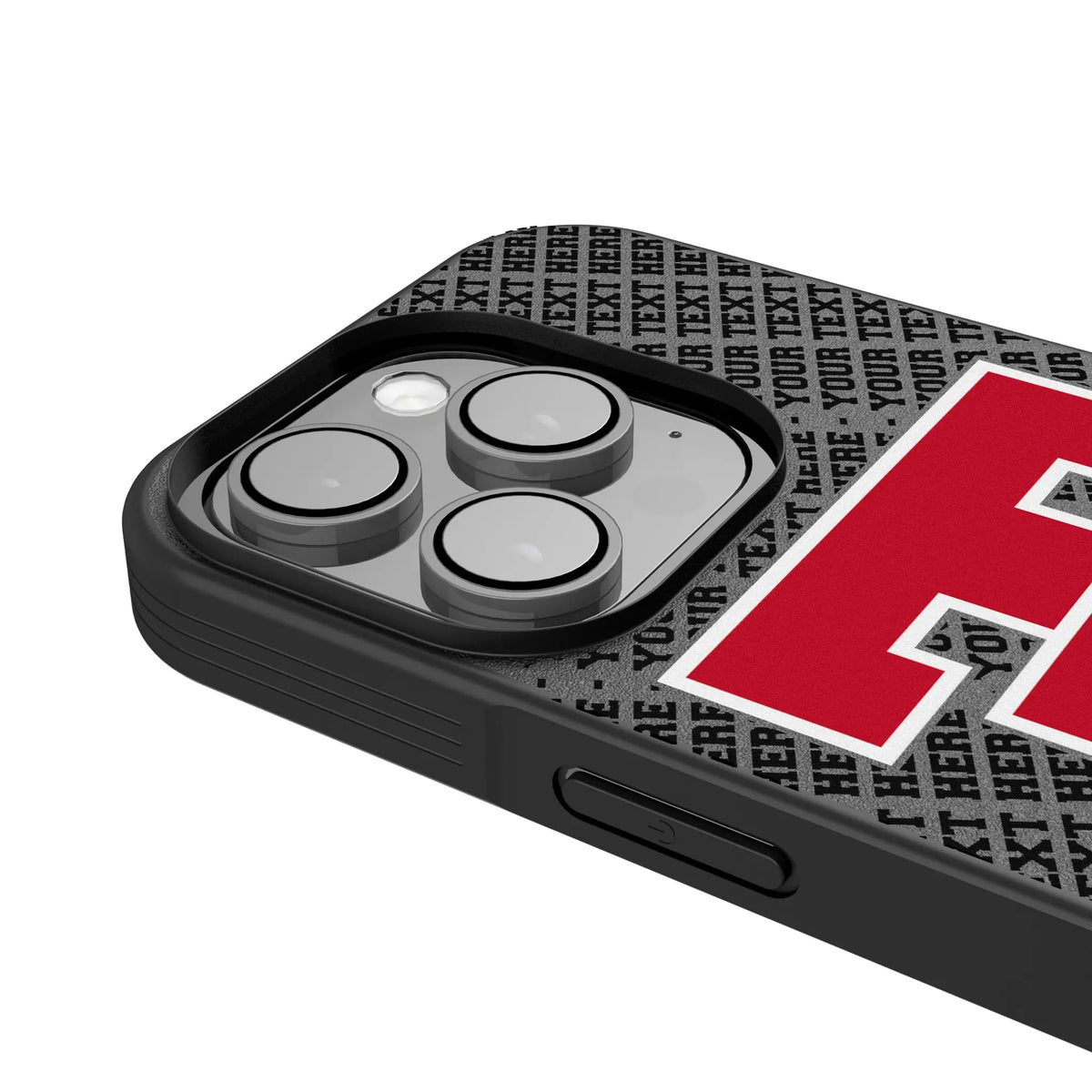 Texas Tech Red Raiders Personalized EndZone Plus iPhone Bump Phone Case for Apple iPhone - Detail#Device_iPhone 15 Pro