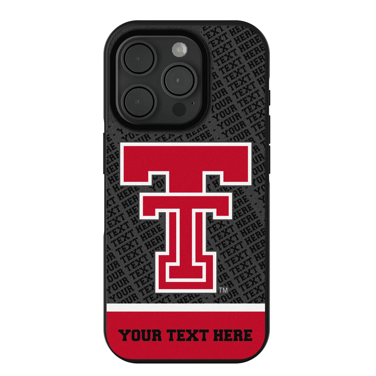 Texas Tech Red Raiders Personalized EndZone Plus iPhone Bump Phone Case for Apple iPhone#Device_iPhone 15 Pro