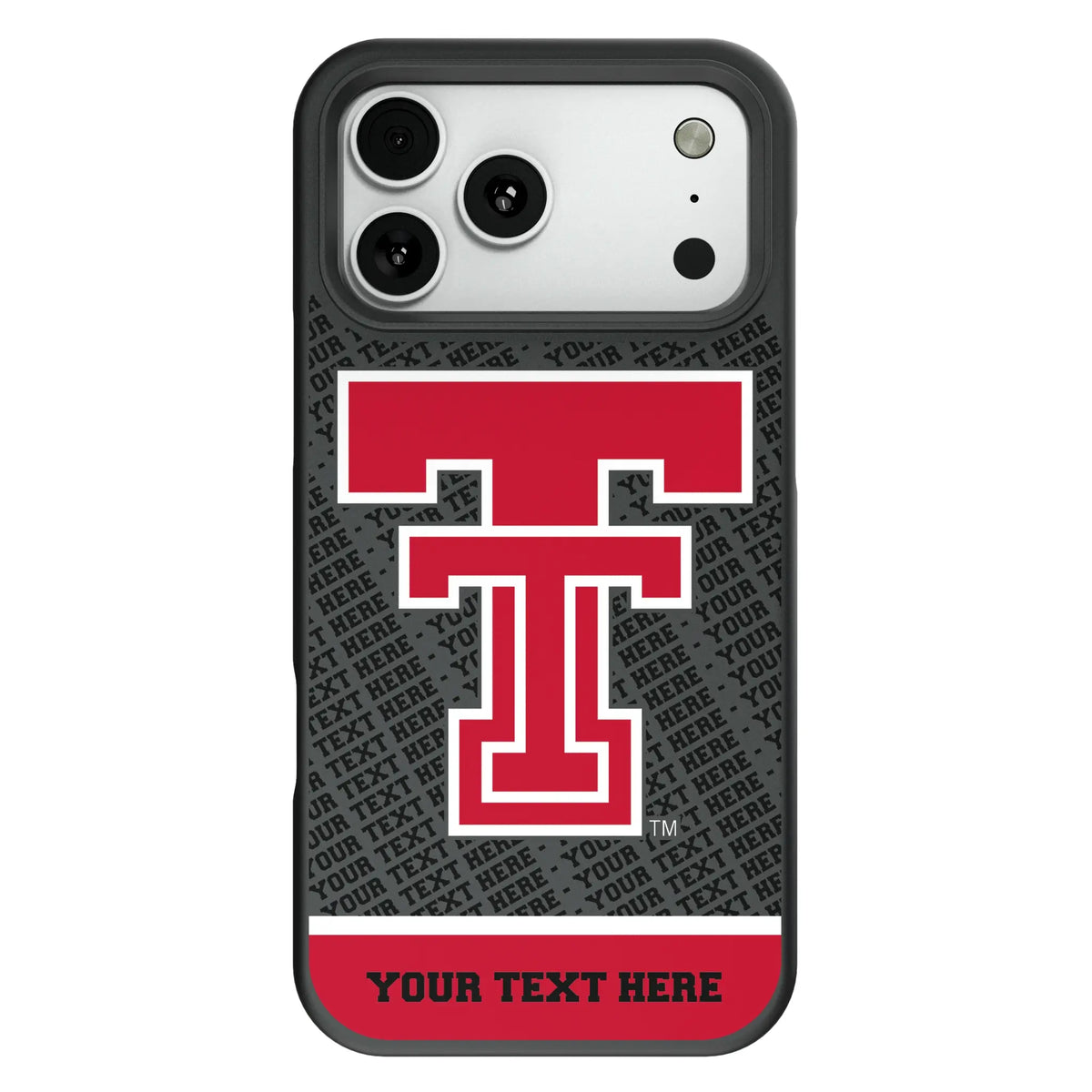 Texas Tech Red Raiders Personalized EndZone Plus Bump Phone Case for Apple iPhone
