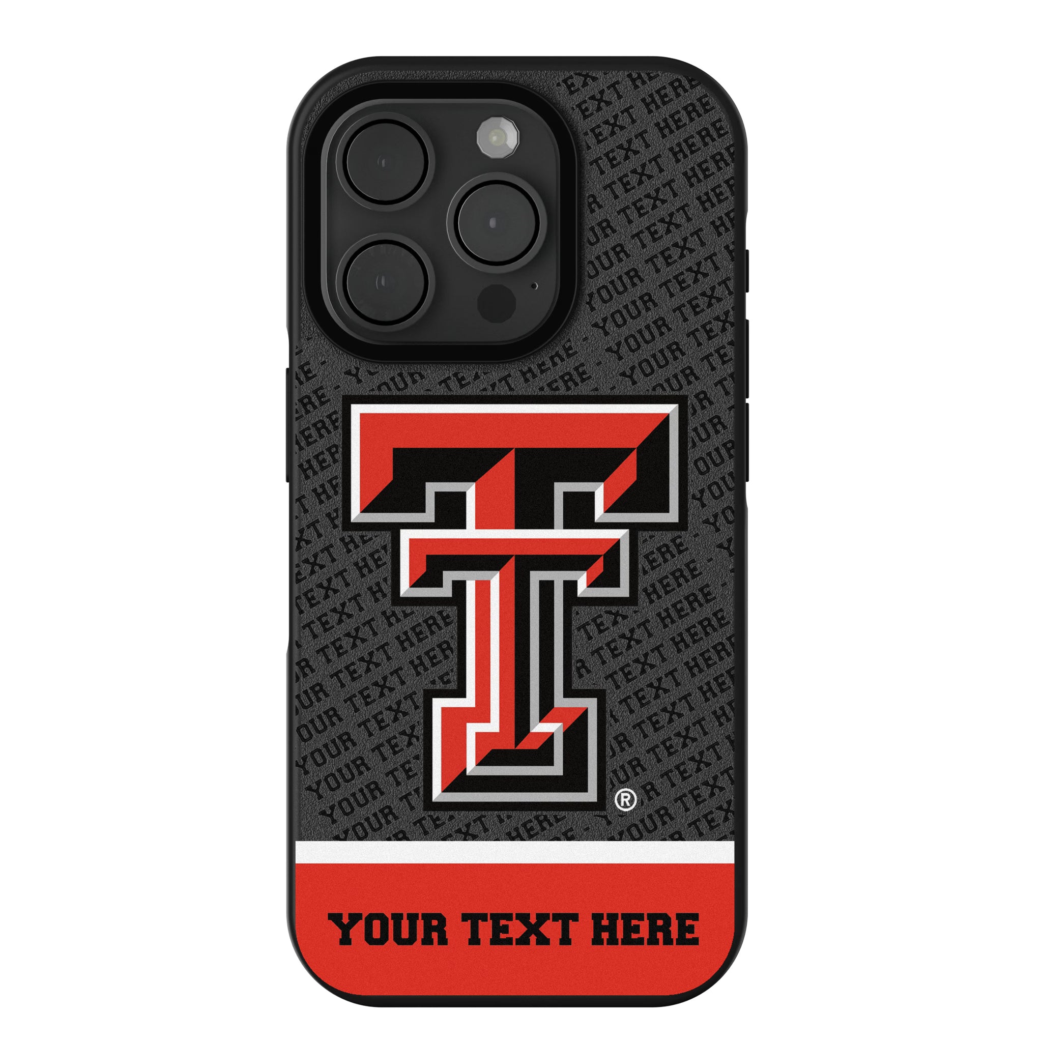 Texas Tech Red Raiders Personalized EndZone Plus iPhone Bump Phone Case for Apple iPhone
