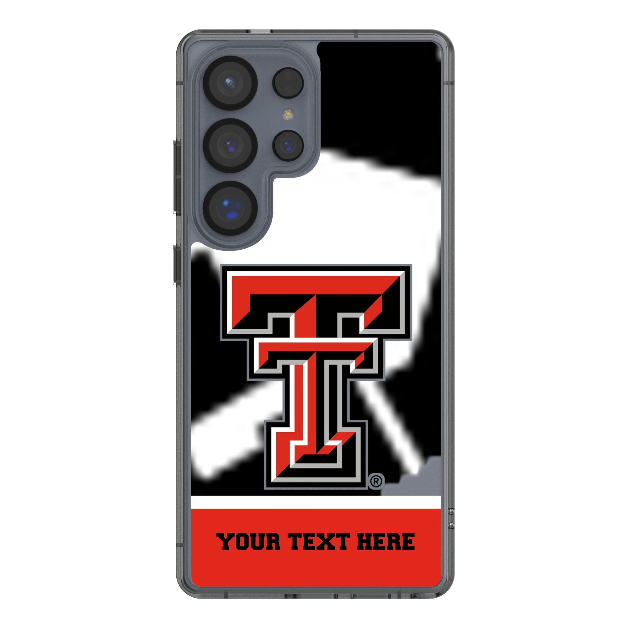 Texas Tech Red Raiders Personalized EndZone Plus Galaxy Clear Phone Case for Samsung Galaxy