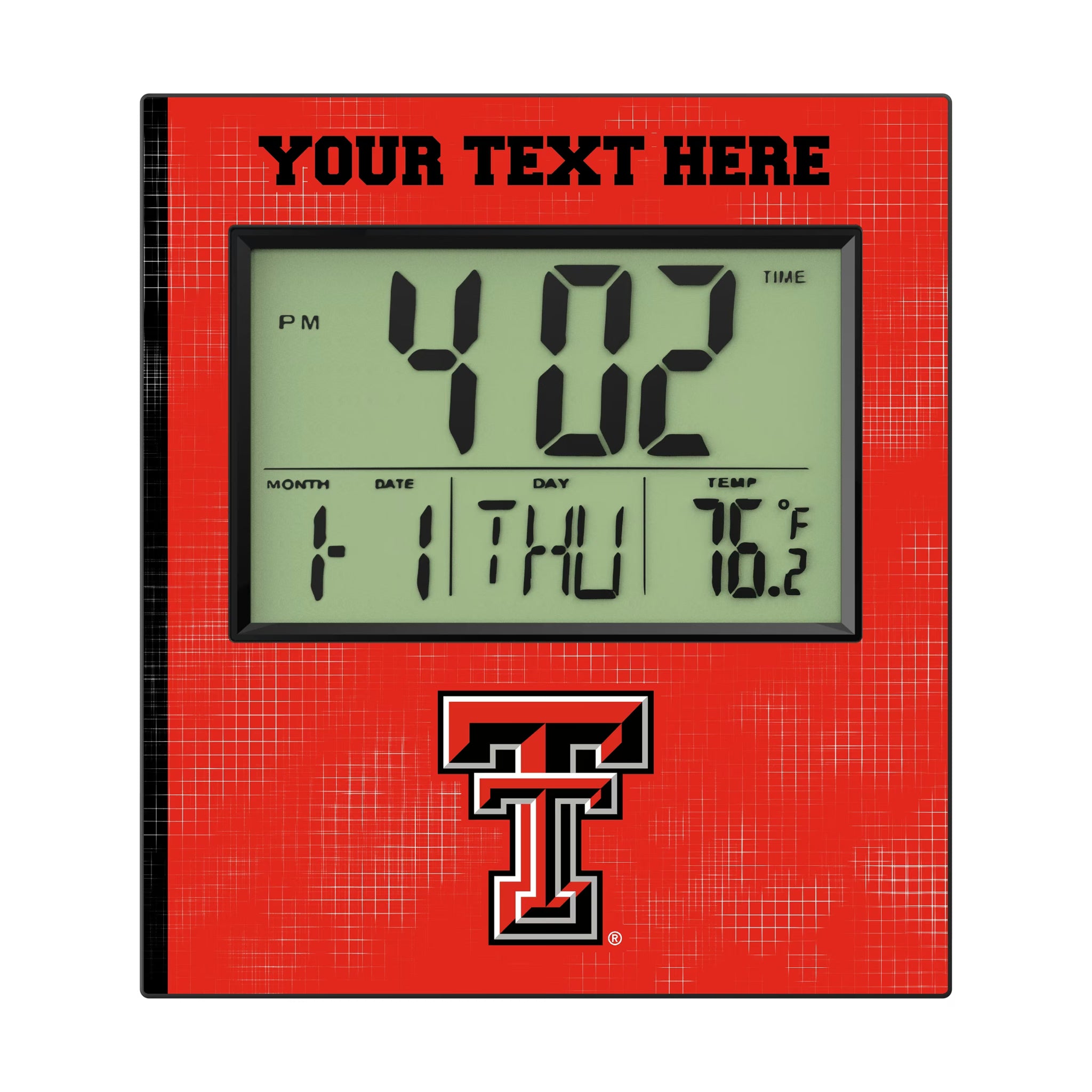 Texas Tech Red Raiders Personalized Hatch Wall Clock