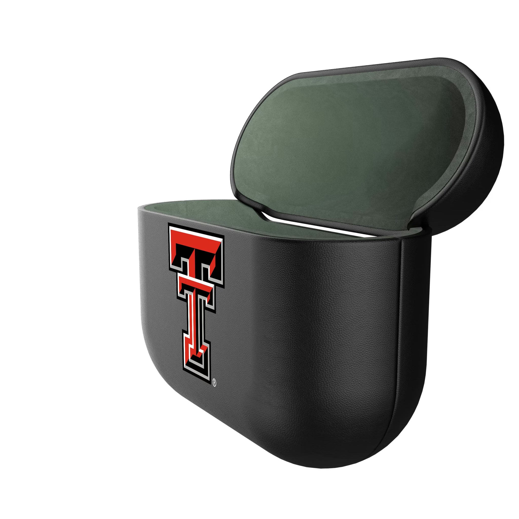 Texas Tech Red Raiders Personalized Insignia AirPods AirPod Case Cover - Isometric View#Device_AirPods 3rd Gen