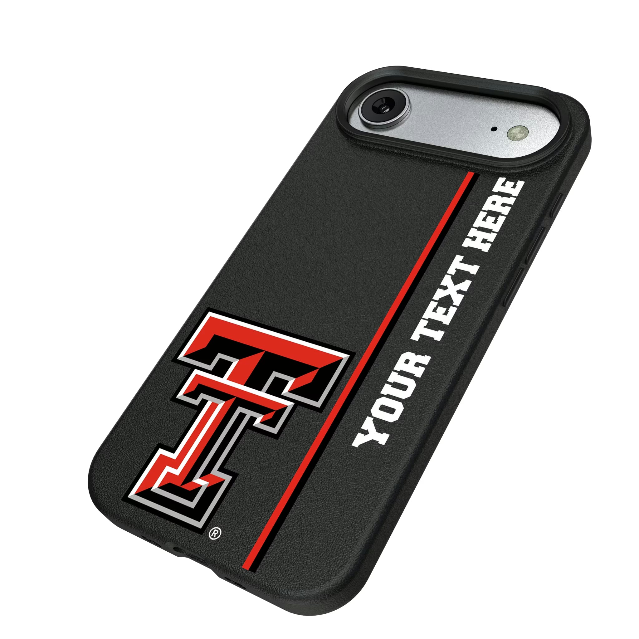 Texas Tech Red Raiders Personalized Sidebard iPhone MagSafe Compatible Phone Case for Apple iPhone - Isometric View#Device_iPhone Air