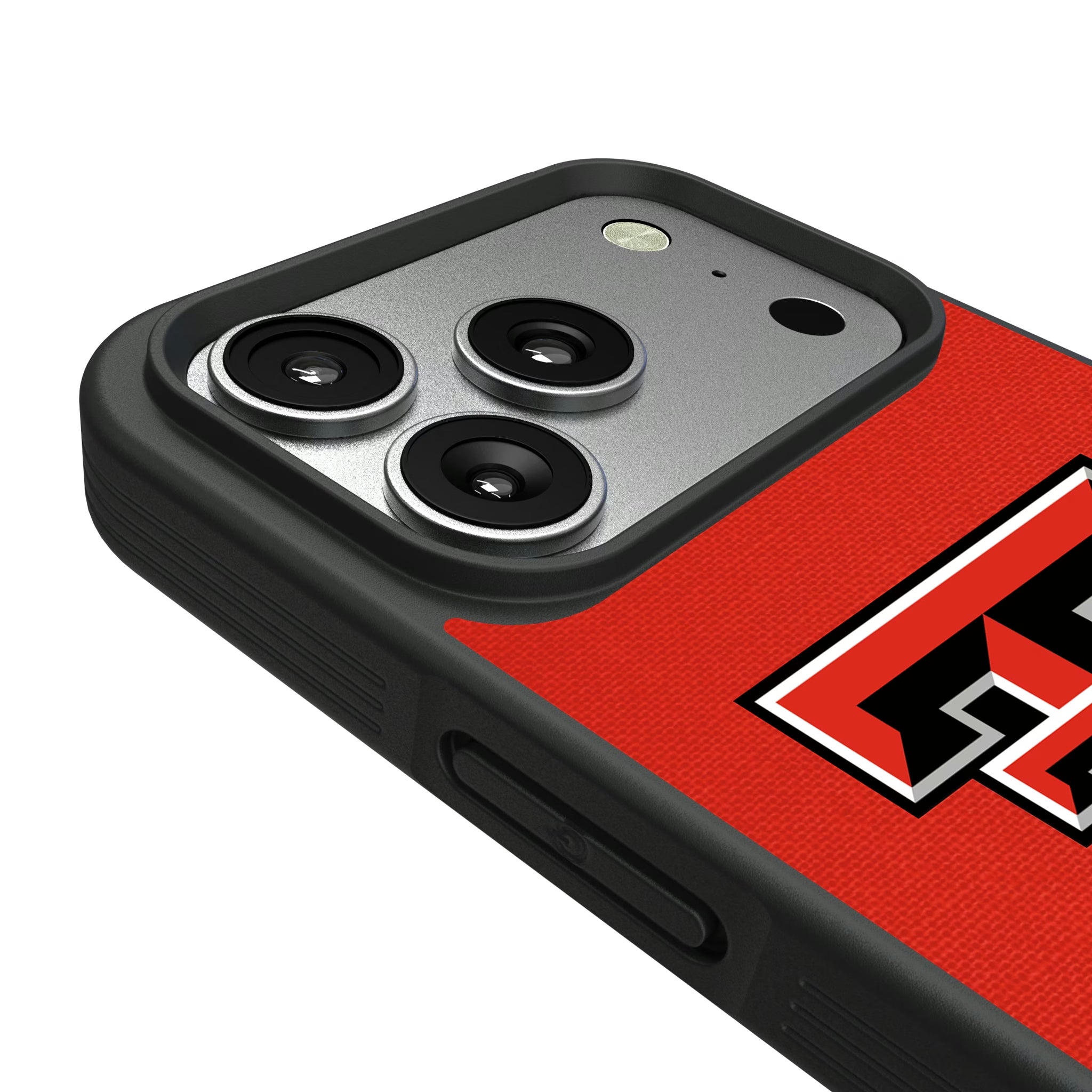 Texas Tech Red Raiders Personalized Stripe iPhone Bump Phone Case for Apple iPhone - Detail#Device_iPhone 17 Pro