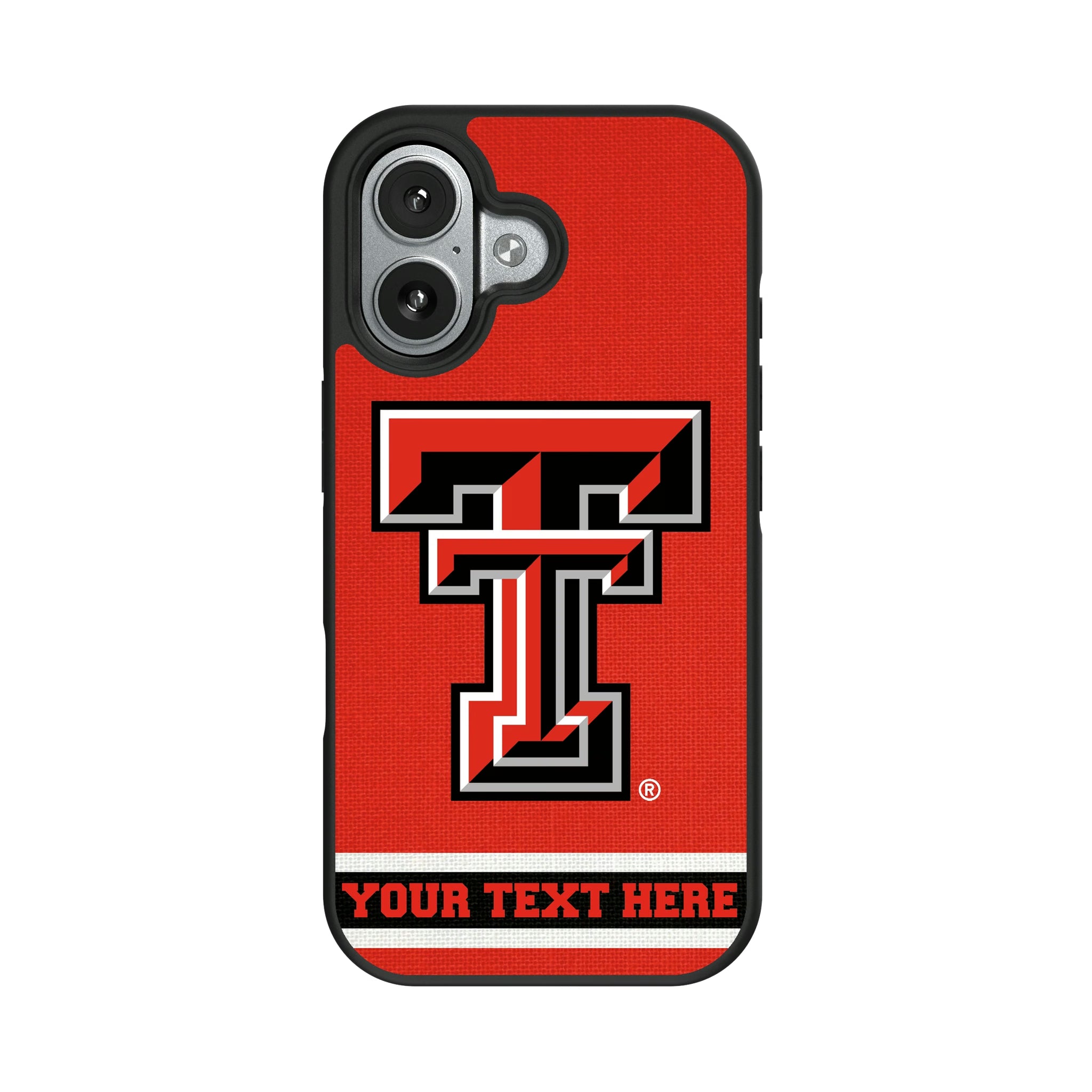 Texas Tech Red Raiders Personalized Stripe iPhone Bump Phone Case for Apple iPhone#Device_iPhone 17