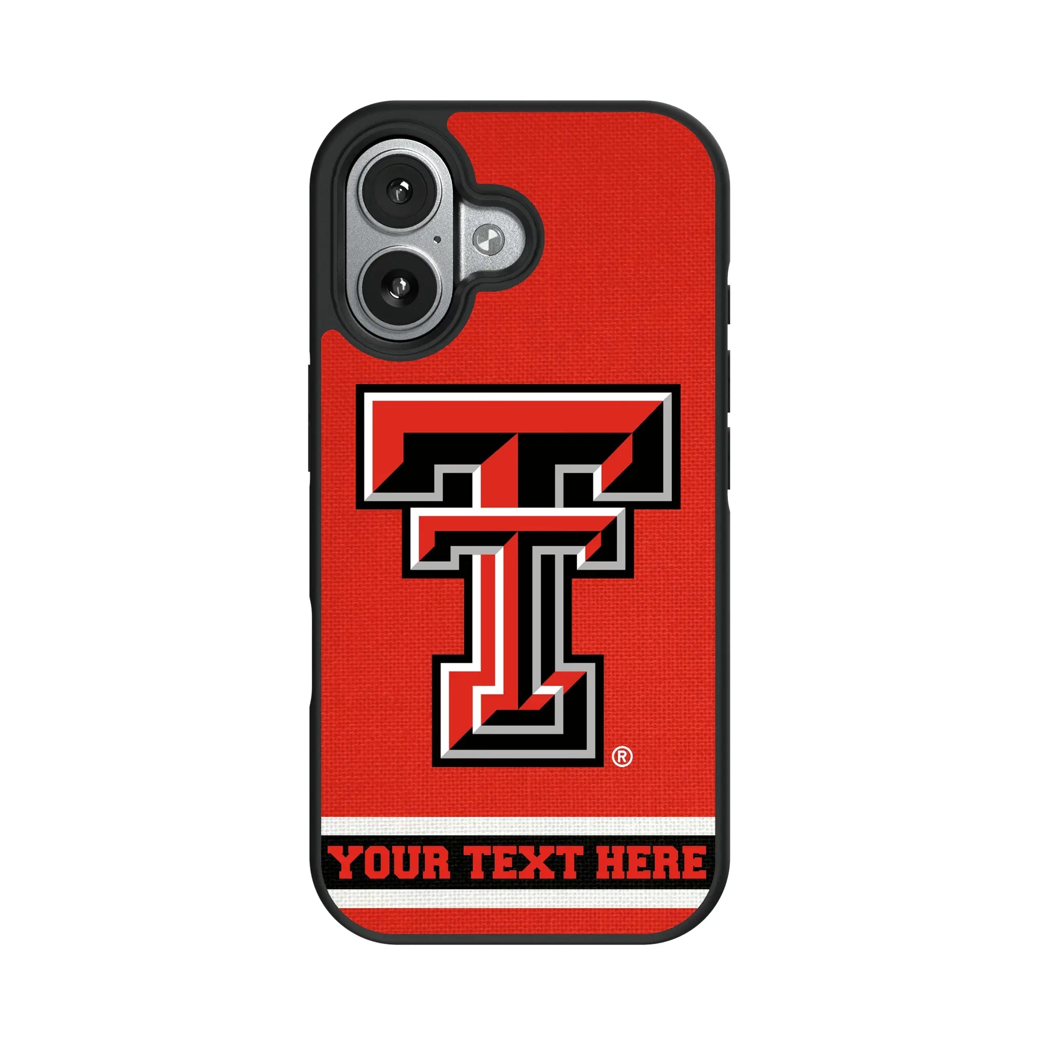 Texas Tech Red Raiders Personalized Stripe iPhone Bump Phone Case for Apple iPhone#Device_iPhone 17