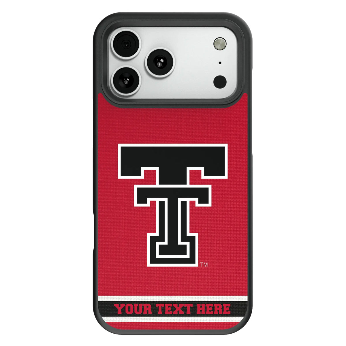 Texas Tech Red Raiders Personalized Stripe Bump Phone Case for Apple iPhone