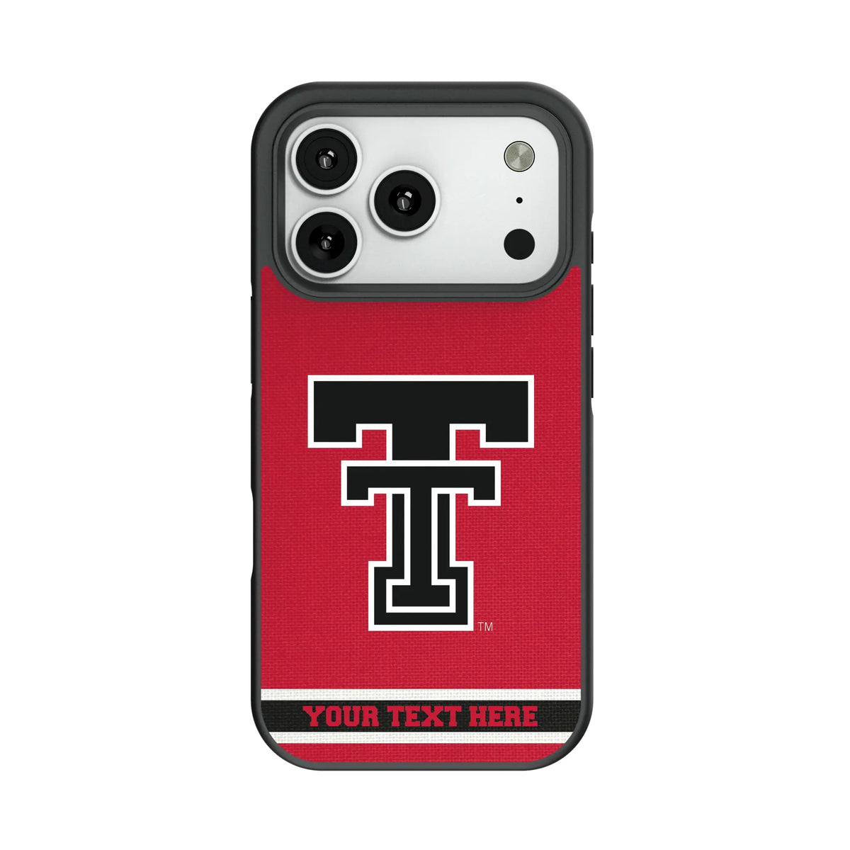 Texas Tech Red Raiders Personalized Stripe Bump Phone Case for Apple iPhone