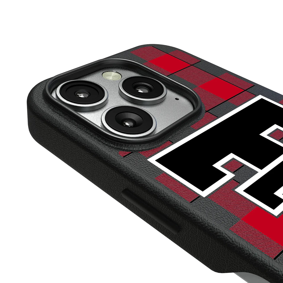 Texas Tech Red Raiders Plaid iPhone MagSafe Compatible Phone Case for Apple iPhone - Detail#Device_iPhone 16 Pro