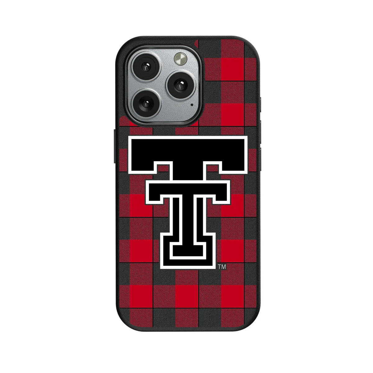 Texas Tech Red Raiders Plaid iPhone MagSafe Compatible Phone Case for Apple iPhone#Device_iPhone 16 Pro