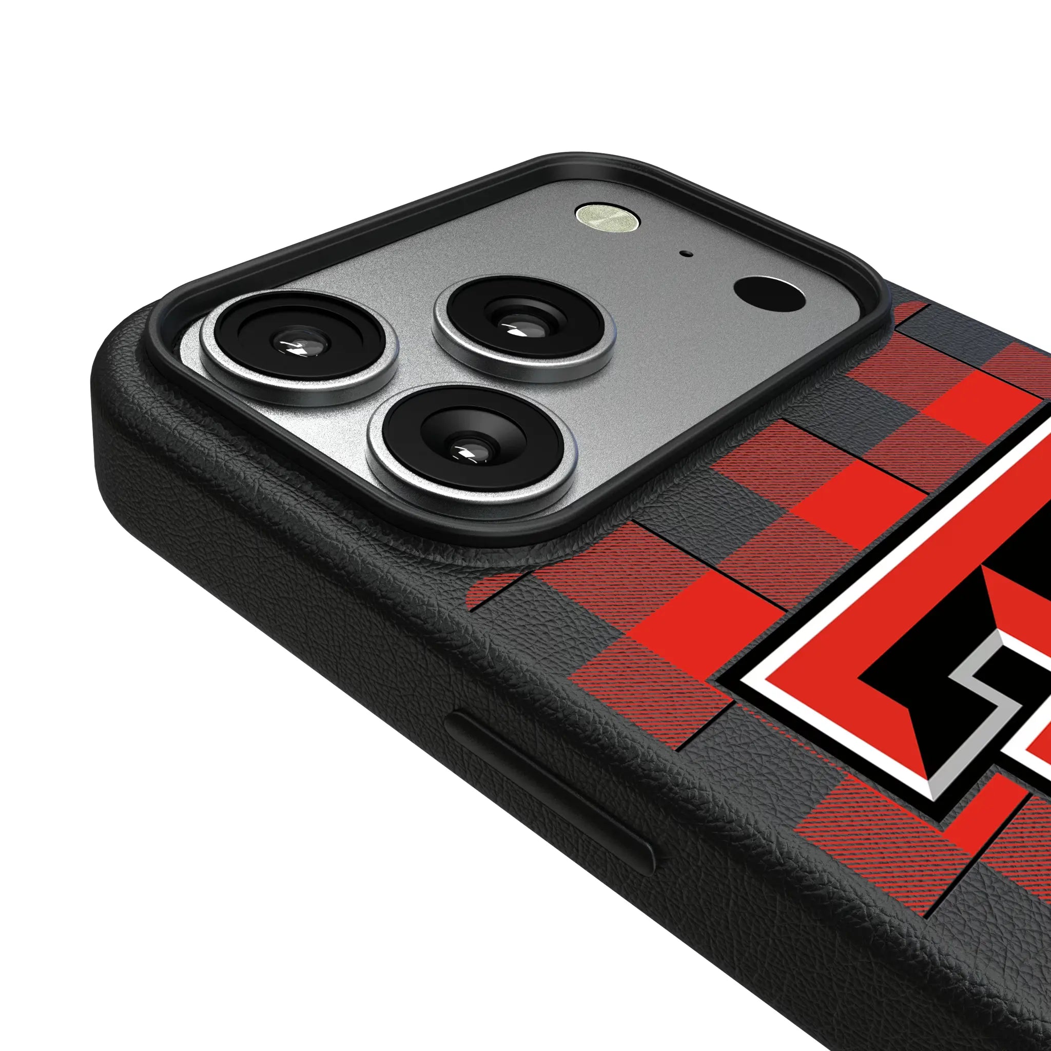 Texas Tech Red Raiders Plaid iPhone MagSafe Compatible Phone Case for Apple iPhone - Detail#Device_iPhone 17 Pro
