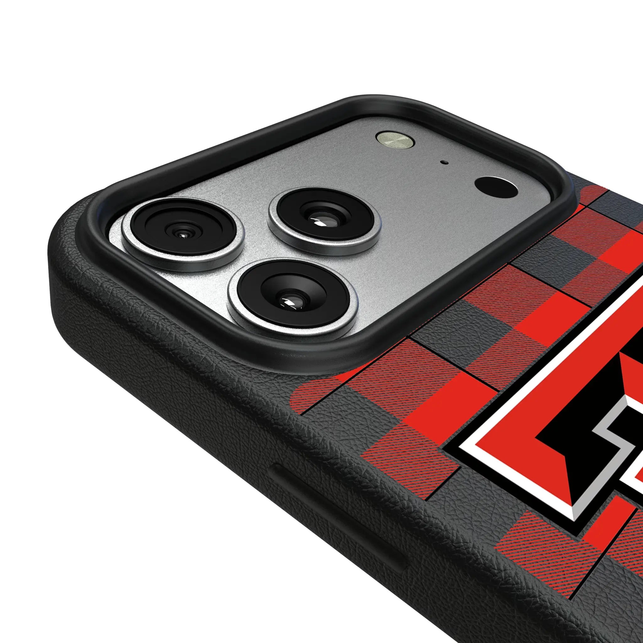 Texas Tech Red Raiders Plaid iPhone MagSafe Compatible Phone Case for Apple iPhone - Detail#Device_iPhone 17 Pro Max
