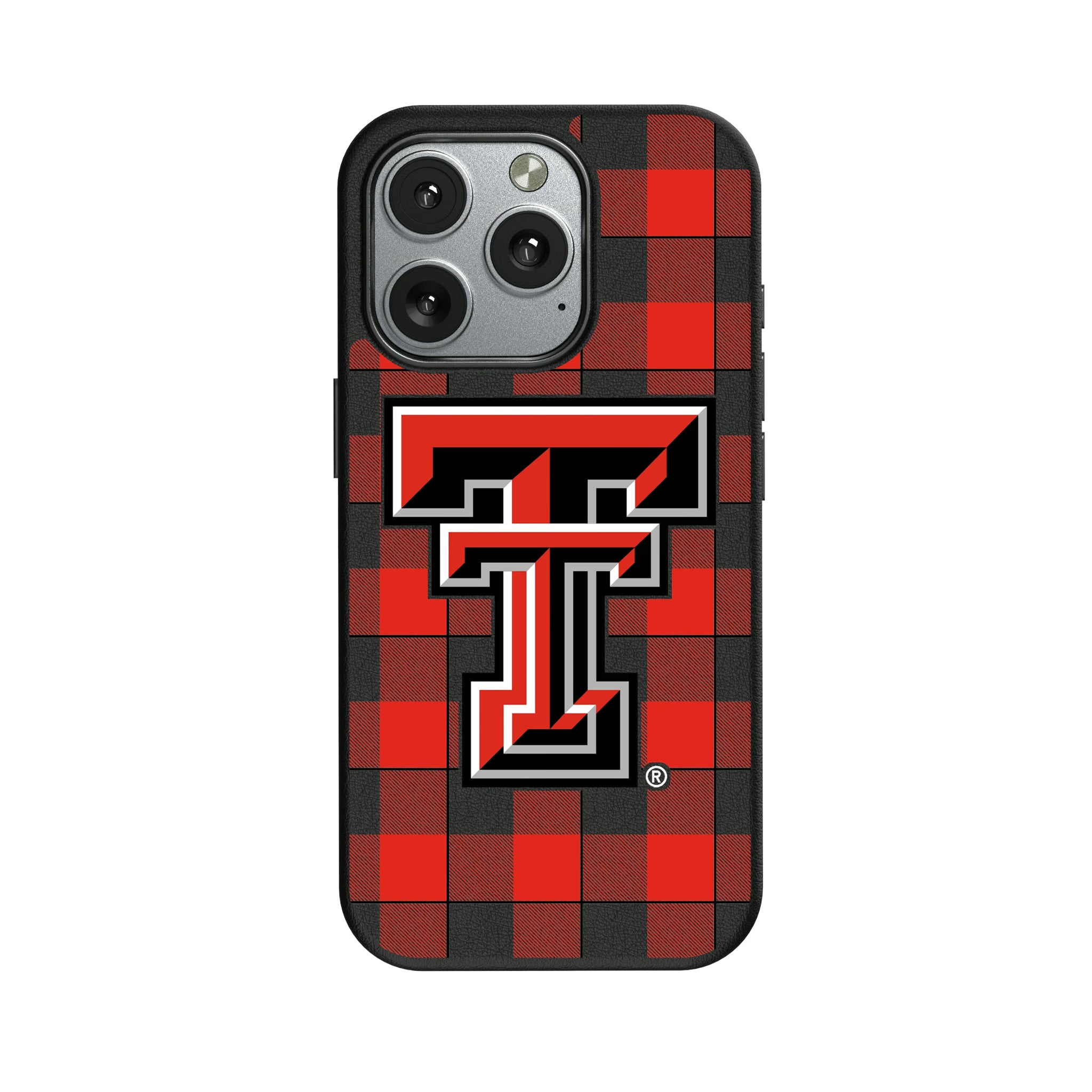 Texas Tech Red Raiders Plaid iPhone MagSafe Compatible Phone Case for Apple iPhone