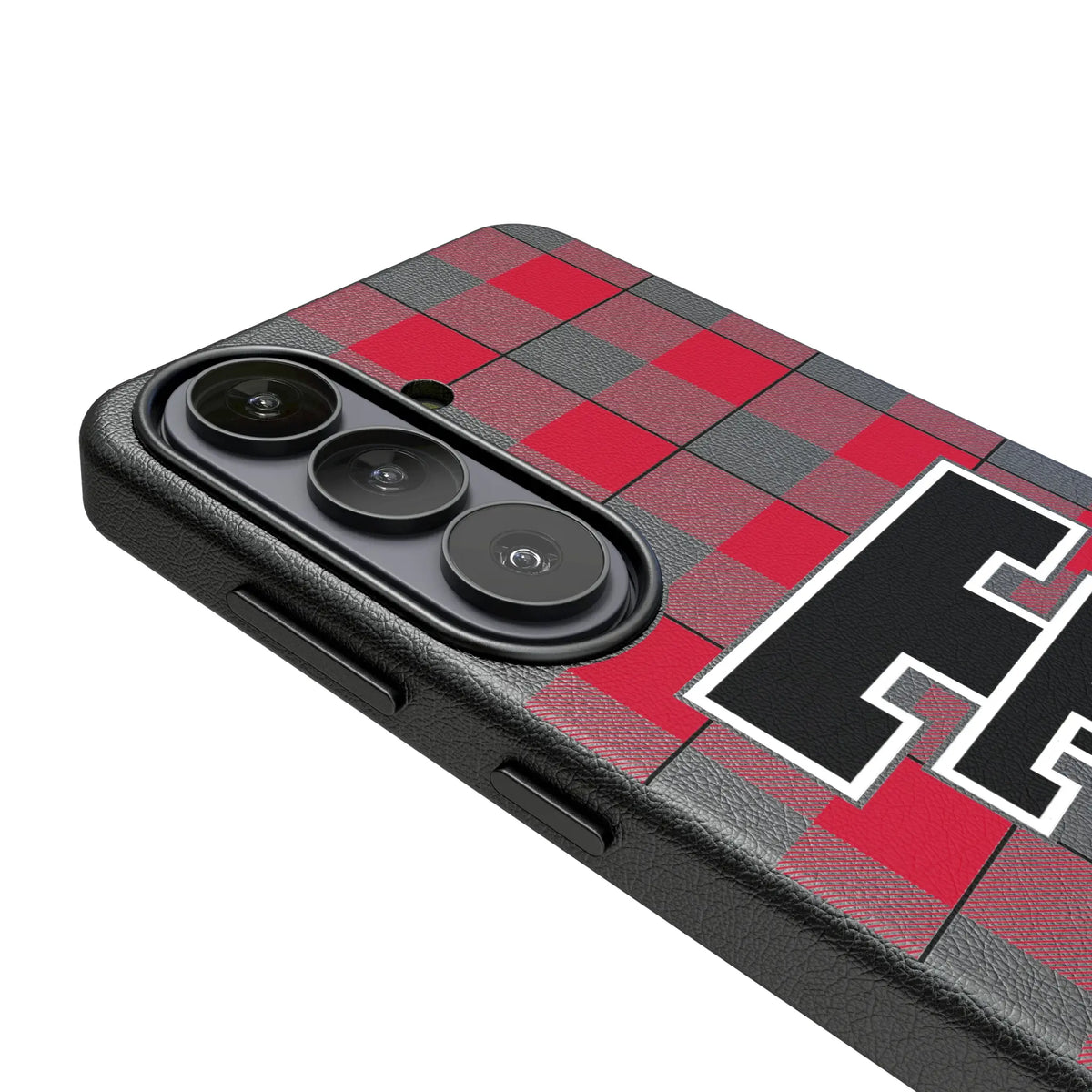 Texas Tech Red Raiders Plaid Galaxy MagSafe Compatible Phone Case for Samsung Galaxy - Detail#Device_Galaxy S26