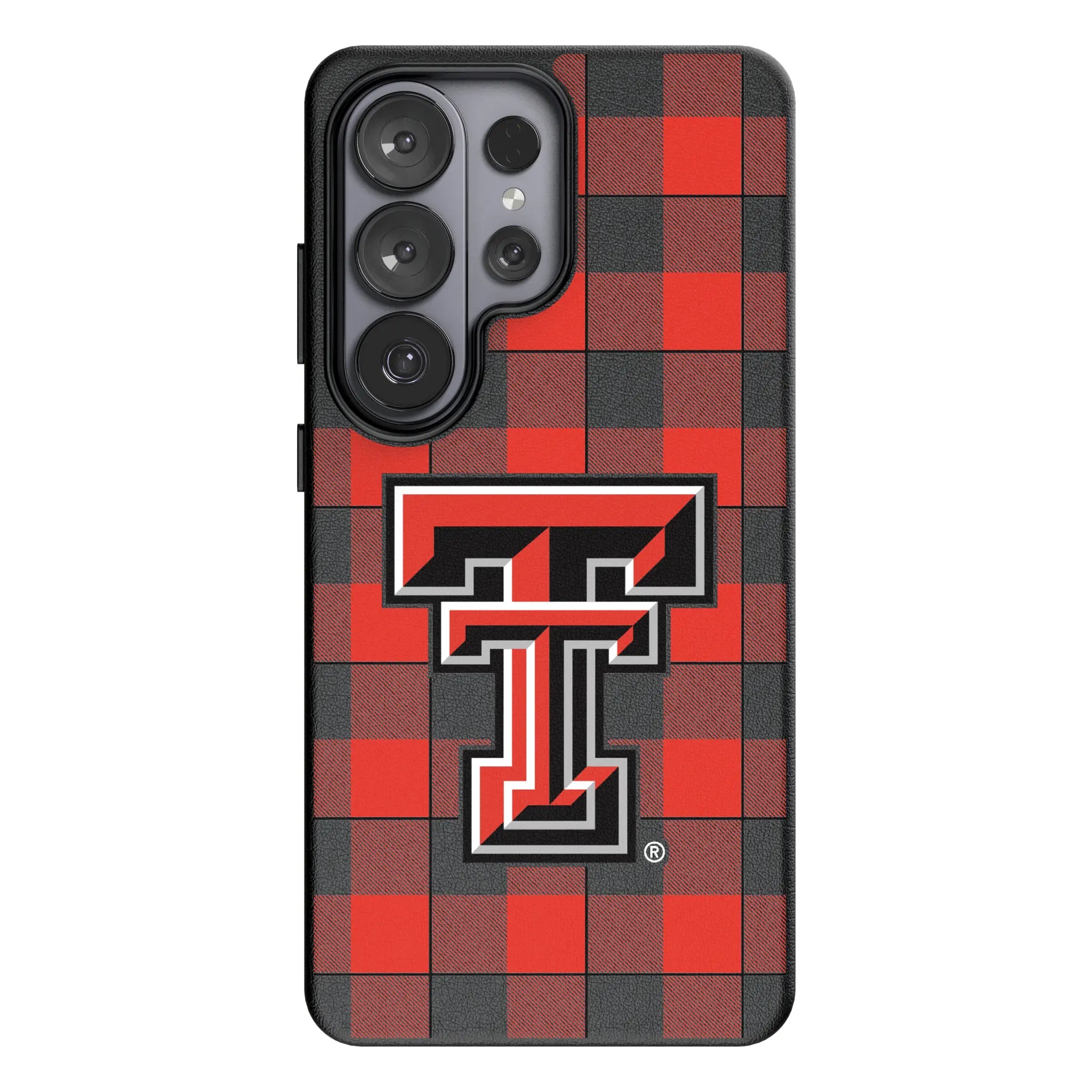 Texas Tech Red Raiders Plaid Galaxy MagSafe Compatible Phone Case for Samsung Galaxy#Device_Galaxy S26 Ultra