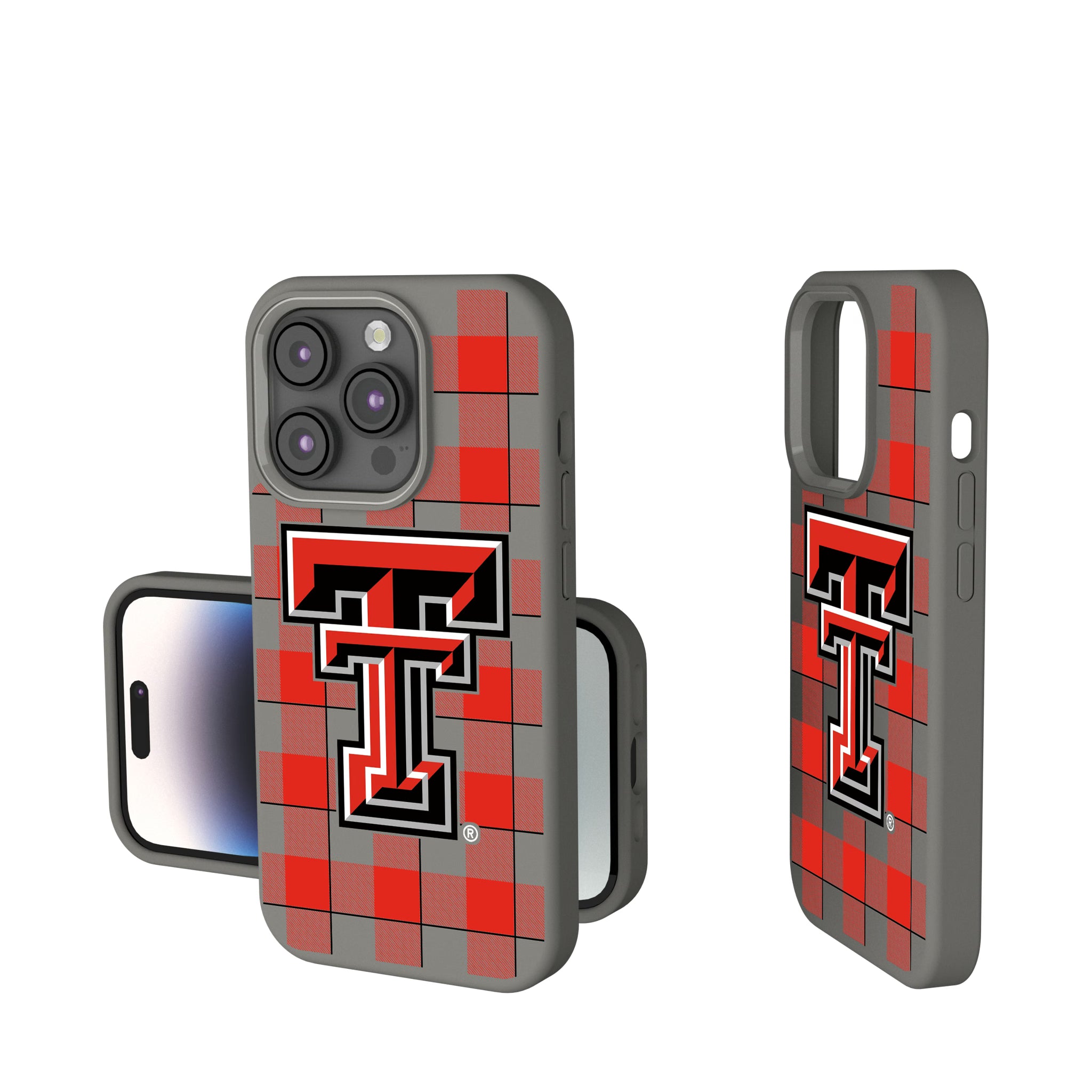 Texas Tech Red Raiders Plaid iPhone Soft Touch Phone Case for Apple iPhone