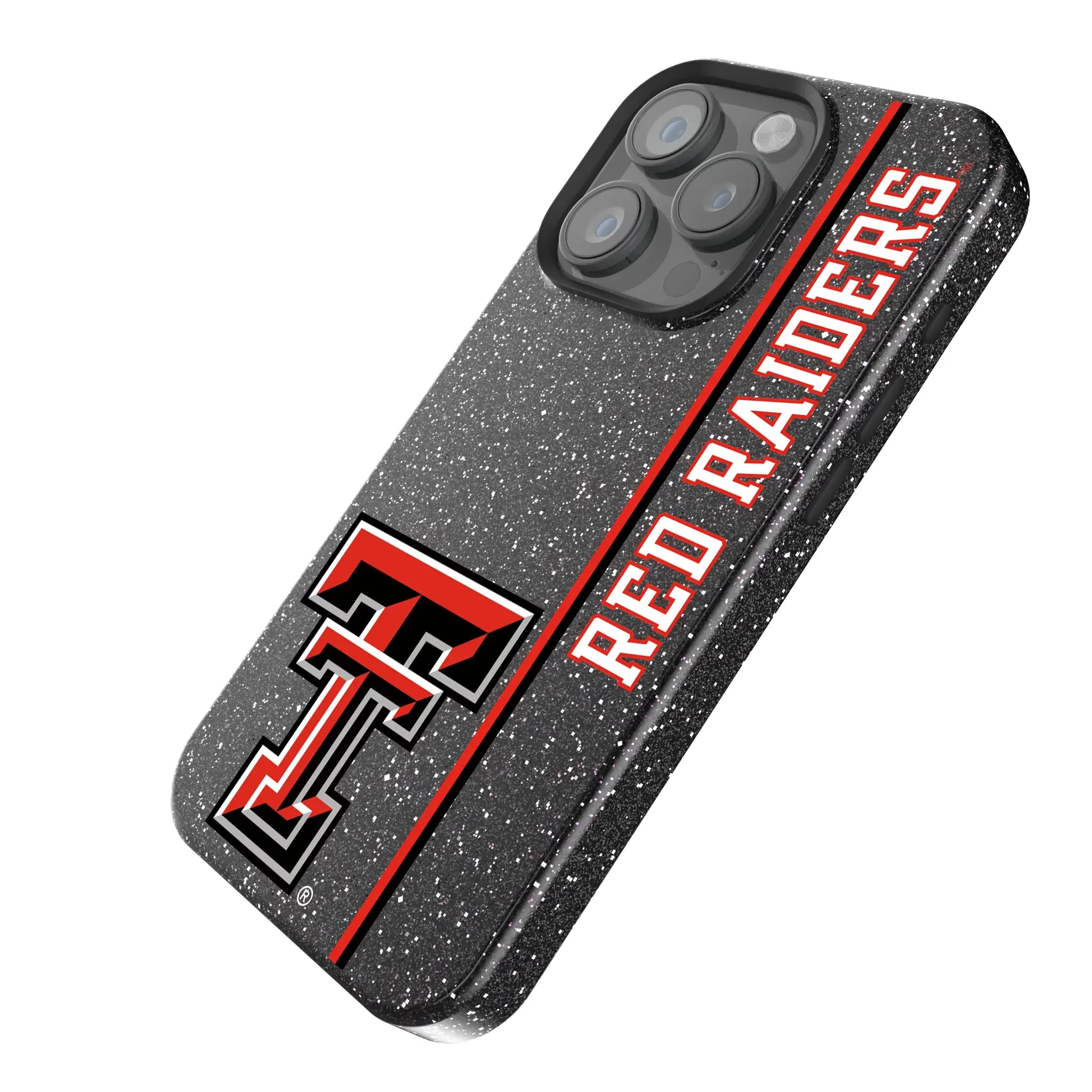 Texas Tech Red Raiders Sidebar iPhone Bling Phone Case for Apple iPhone - Isometric View