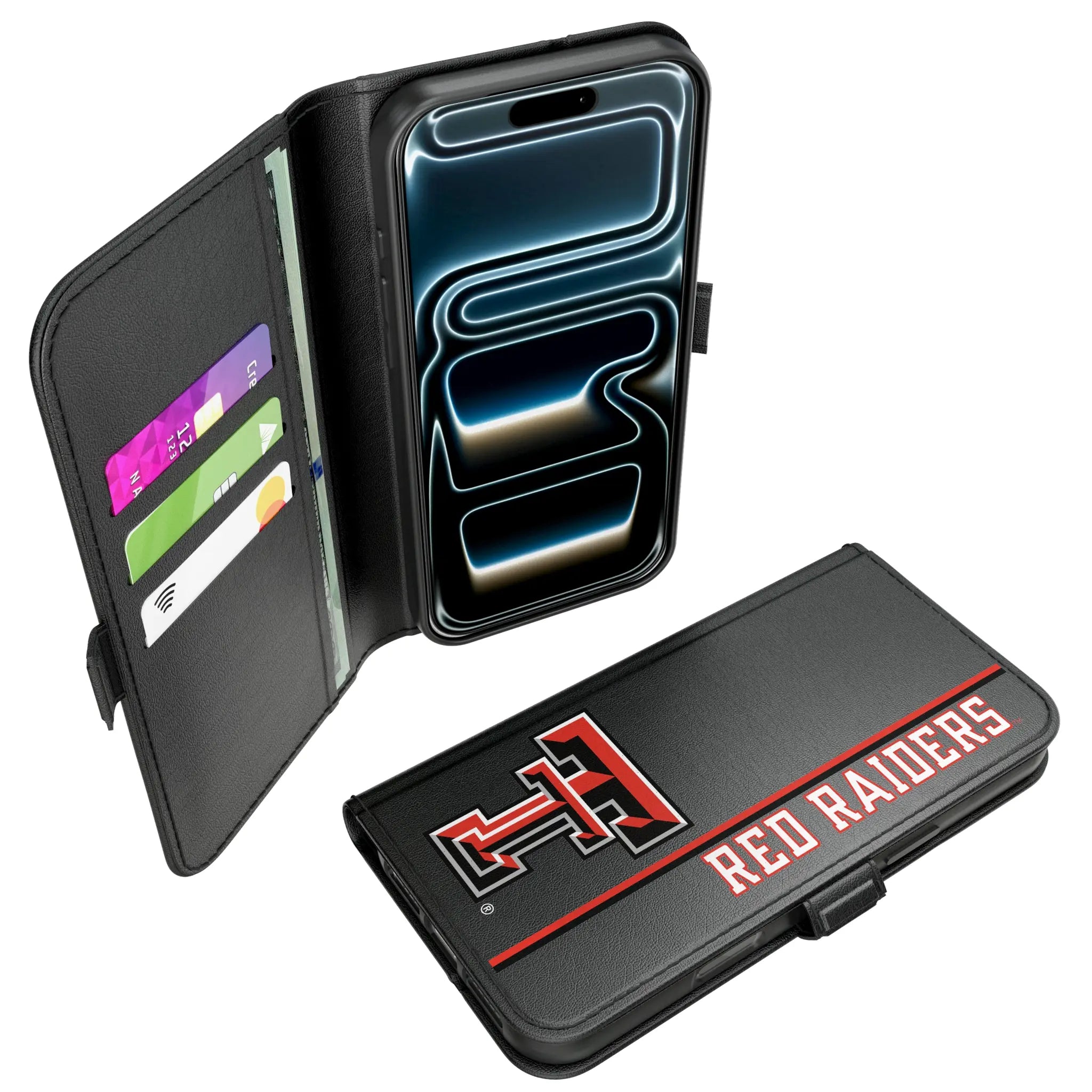 Texas Tech Red Raiders Sidebar iPhone Folio Phone Case for Apple iPhone#Device_iPhone 17 Pro Max