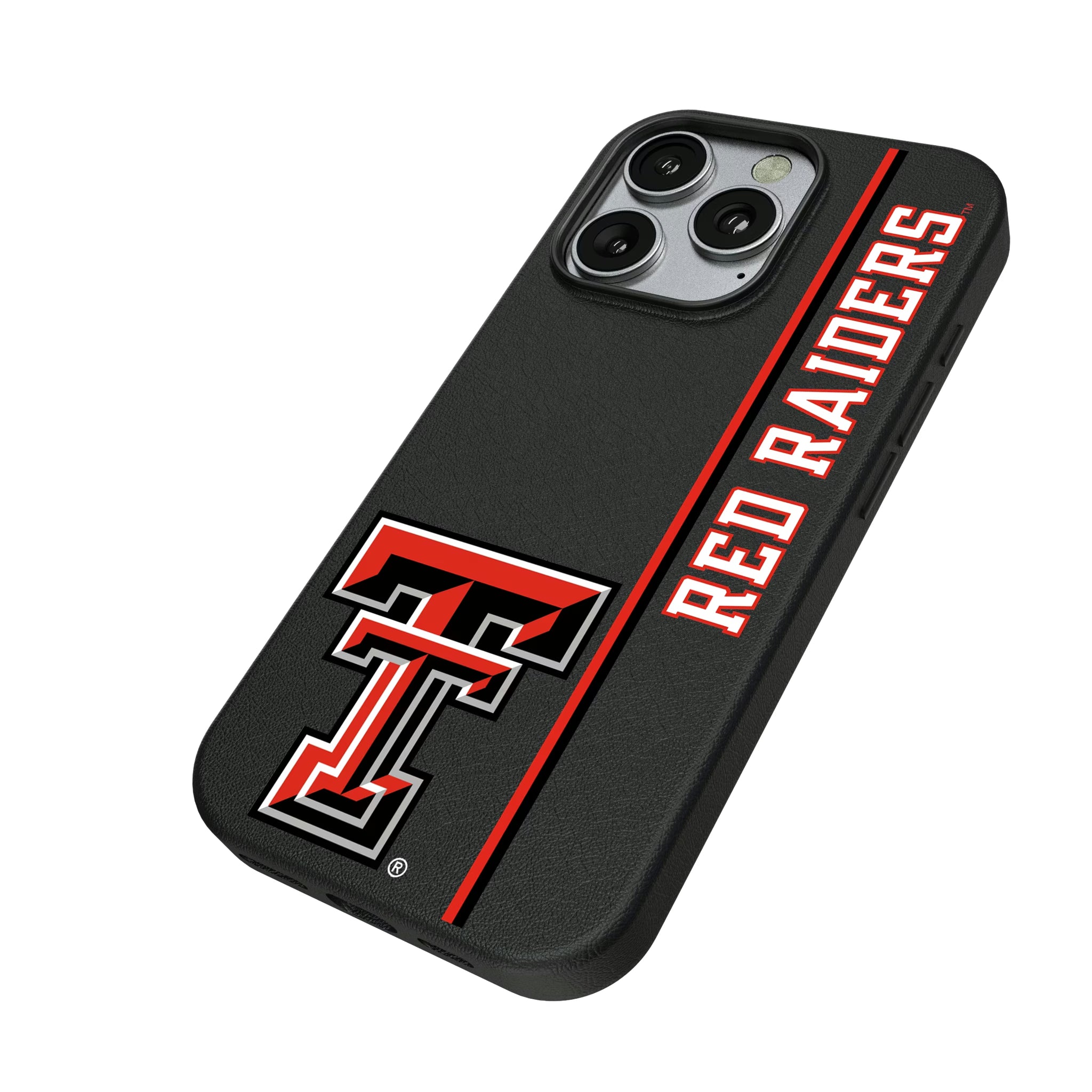Texas Tech Red Raiders Sidebar iPhone MagSafe Compatible Phone Case for Apple iPhone - Isometric View