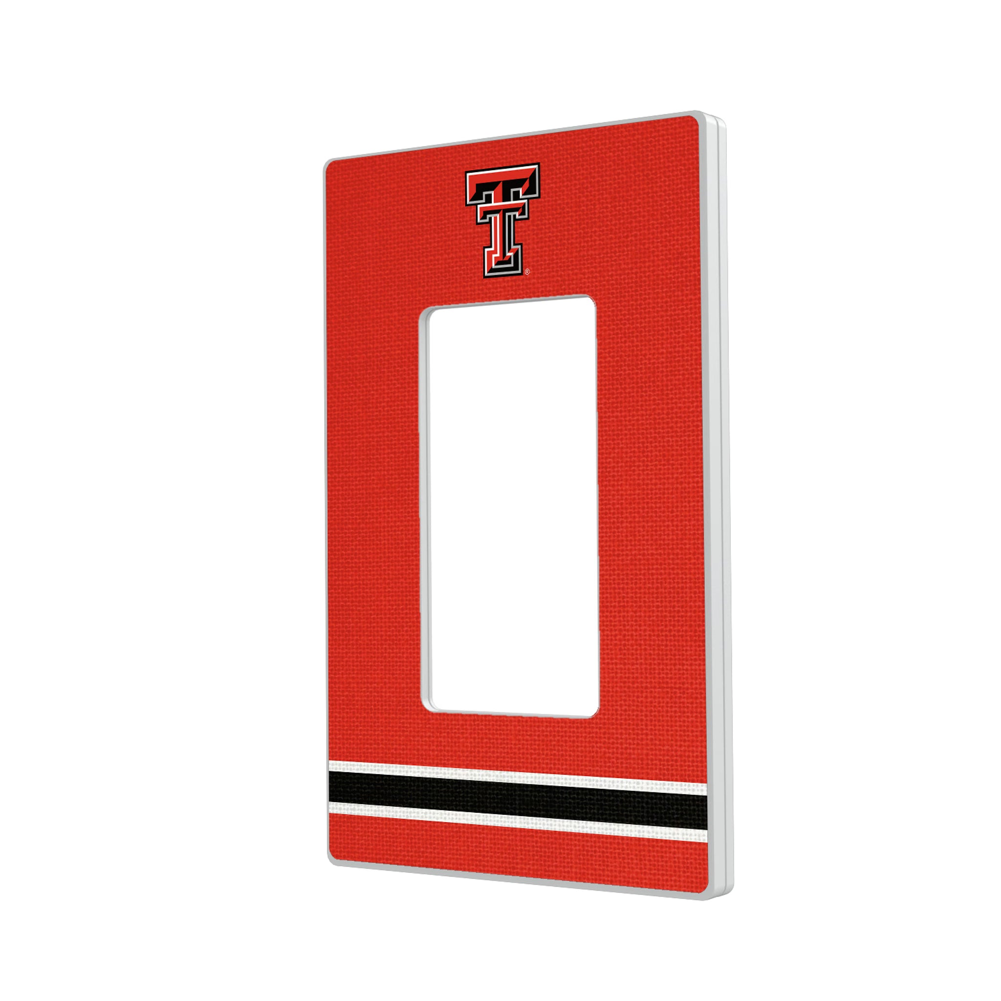 Texas Tech Red Raiders Stripe Hidden-Screw Light Switch Plate#Style_Single Rocker