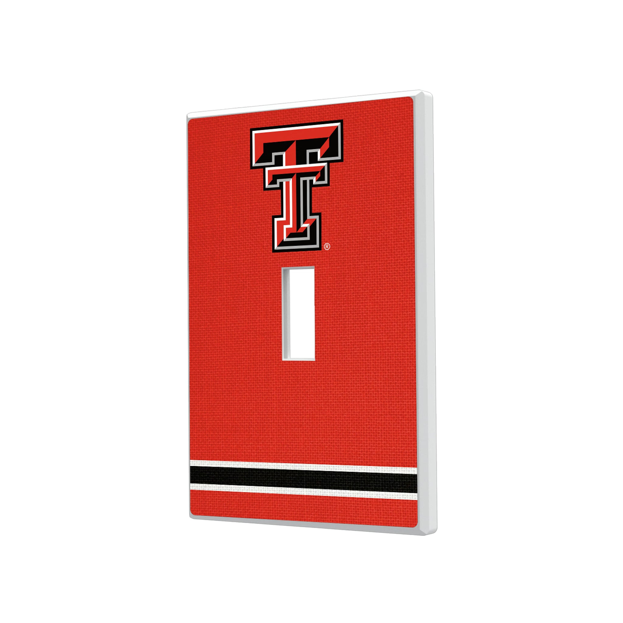 Texas Tech Red Raiders Stripe Hidden-Screw Light Switch Plate#Style_Single Toggle