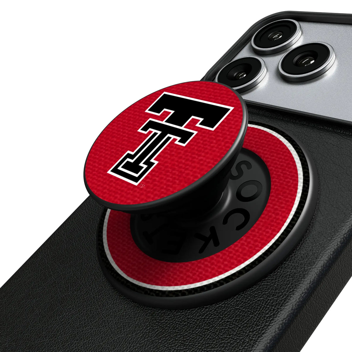 Texas Tech Red Raiders Stripe Popsockets Round Magnetic