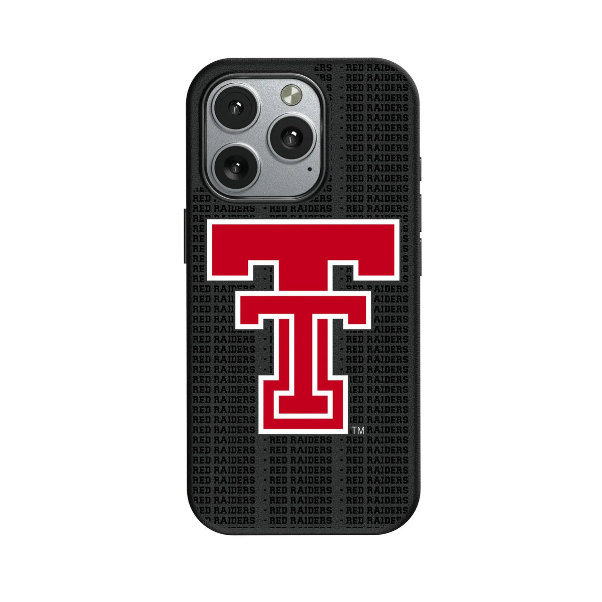 Texas Tech Red Raiders Text Backdrop iPhone MagSafe Compatible Phone Case for Apple iPhone#Device_iPhone 16 Pro