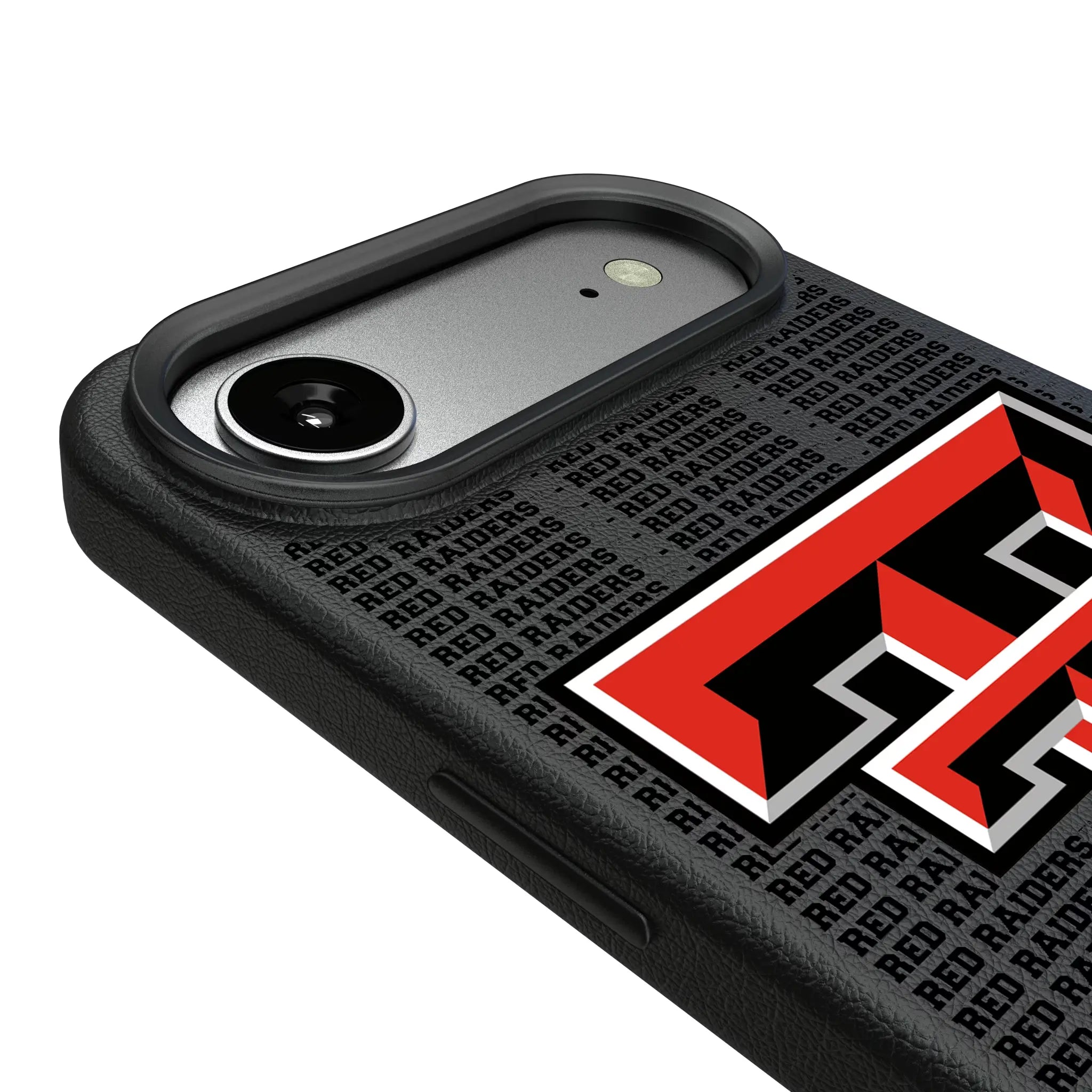 Texas Tech Red Raiders Text Backdrop iPhone MagSafe Compatible Phone Case for Apple iPhone - Detail#Device_iPhone Air