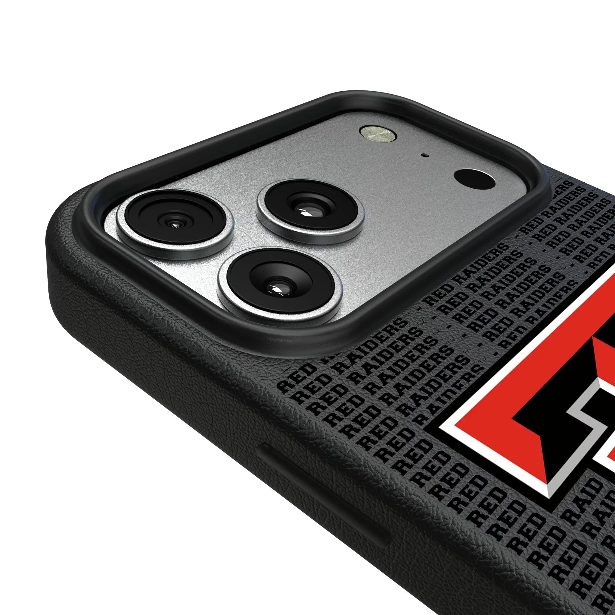 Texas Tech Red Raiders Text Backdrop iPhone MagSafe Compatible Phone Case for Apple iPhone - Detail#Device_iPhone 17 Pro Max