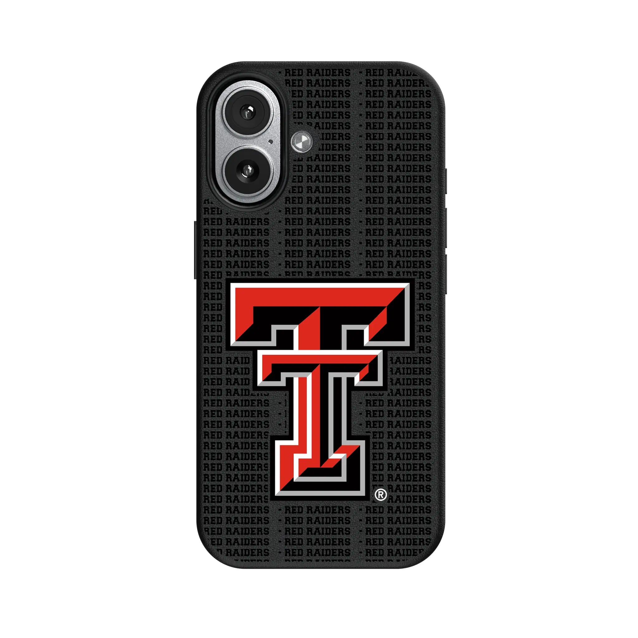 Texas Tech Red Raiders Text Backdrop iPhone MagSafe Compatible Phone Case for Apple iPhone#Device_iPhone 17