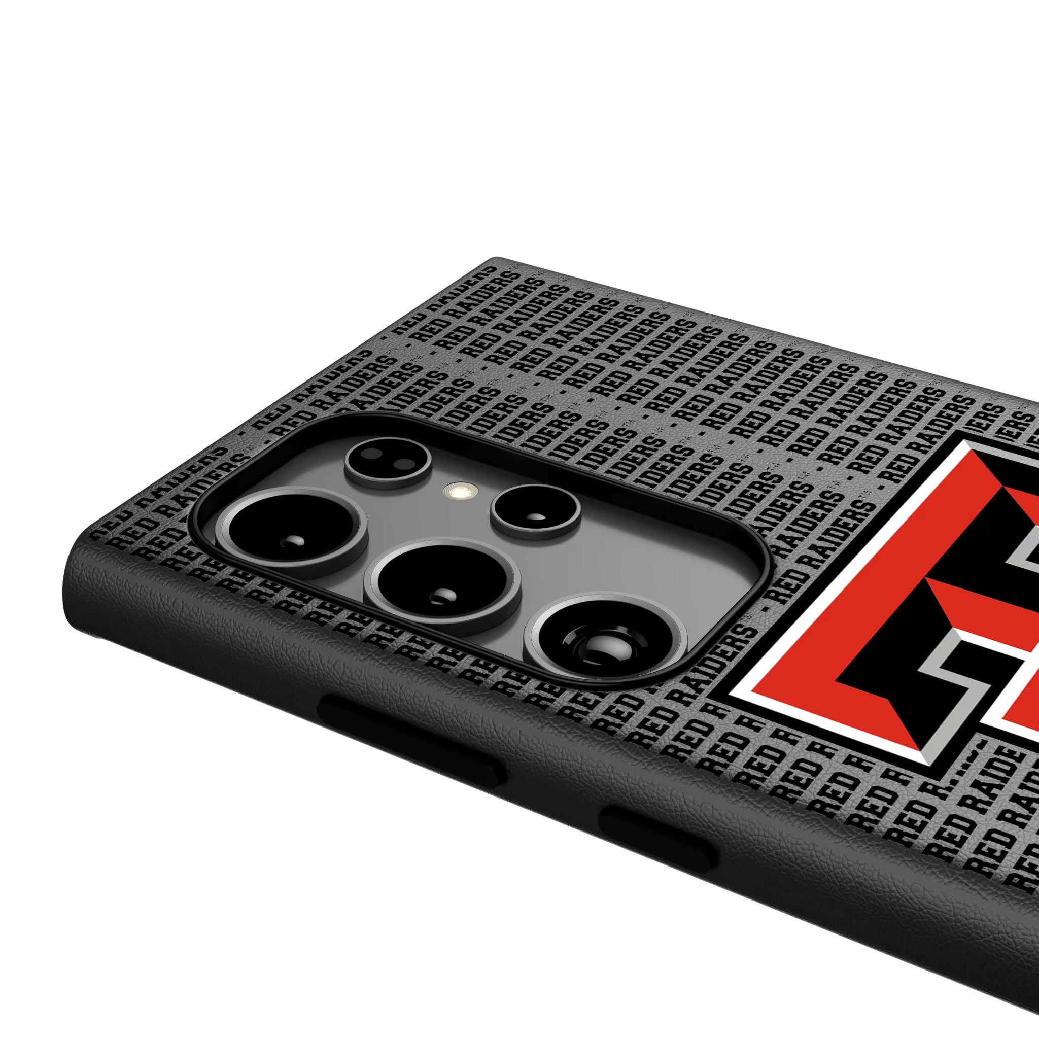 Texas Tech Red Raiders Text Backdrop Galaxy MagSafe Compatible Phone Case for Samsung Galaxy - Detail