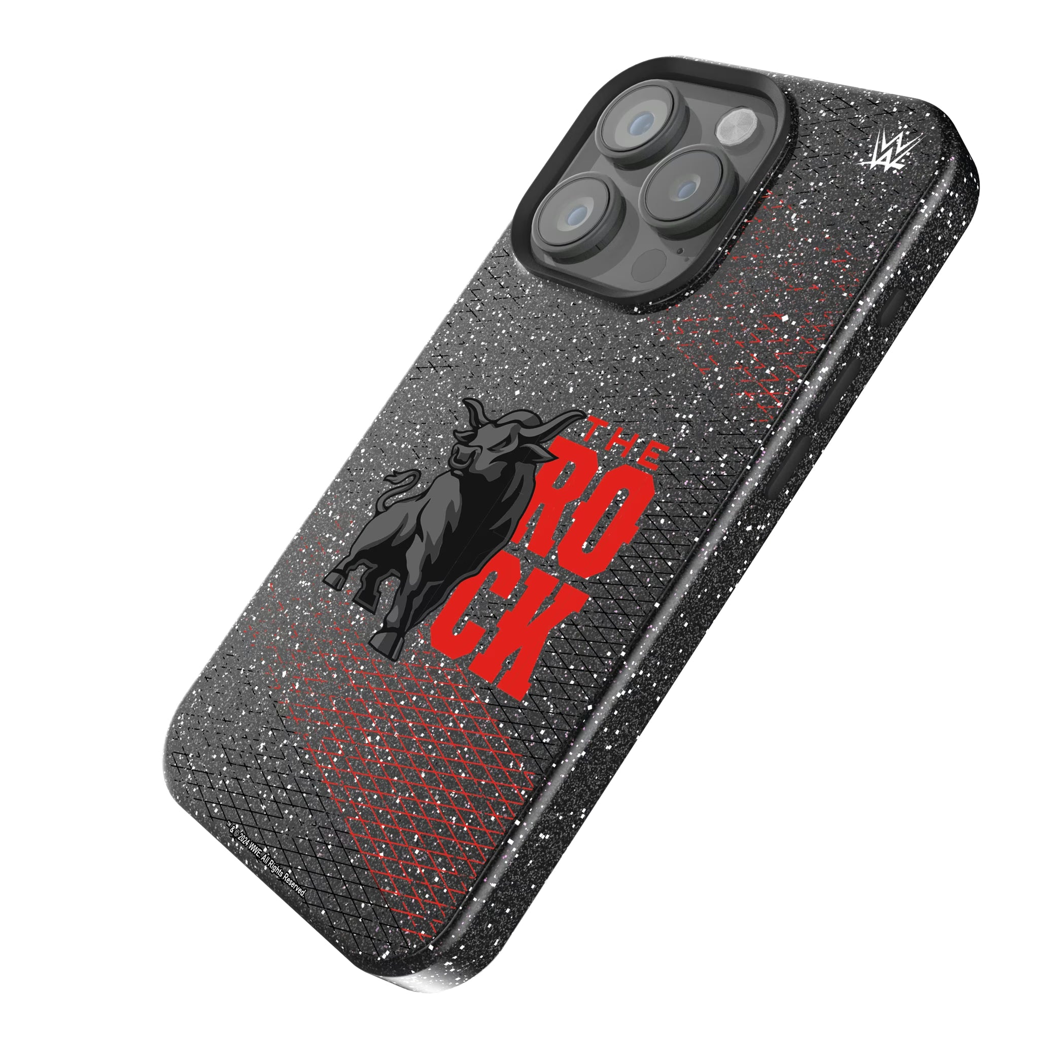 The Rock Steel iPhone Bling Phone Case for Apple iPhone - Isometric View