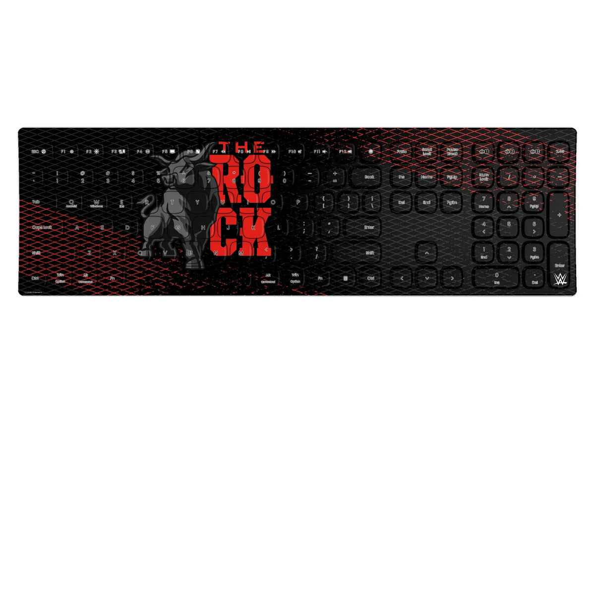 The Rock Steel KKB605 Curved Wireless Keyboard