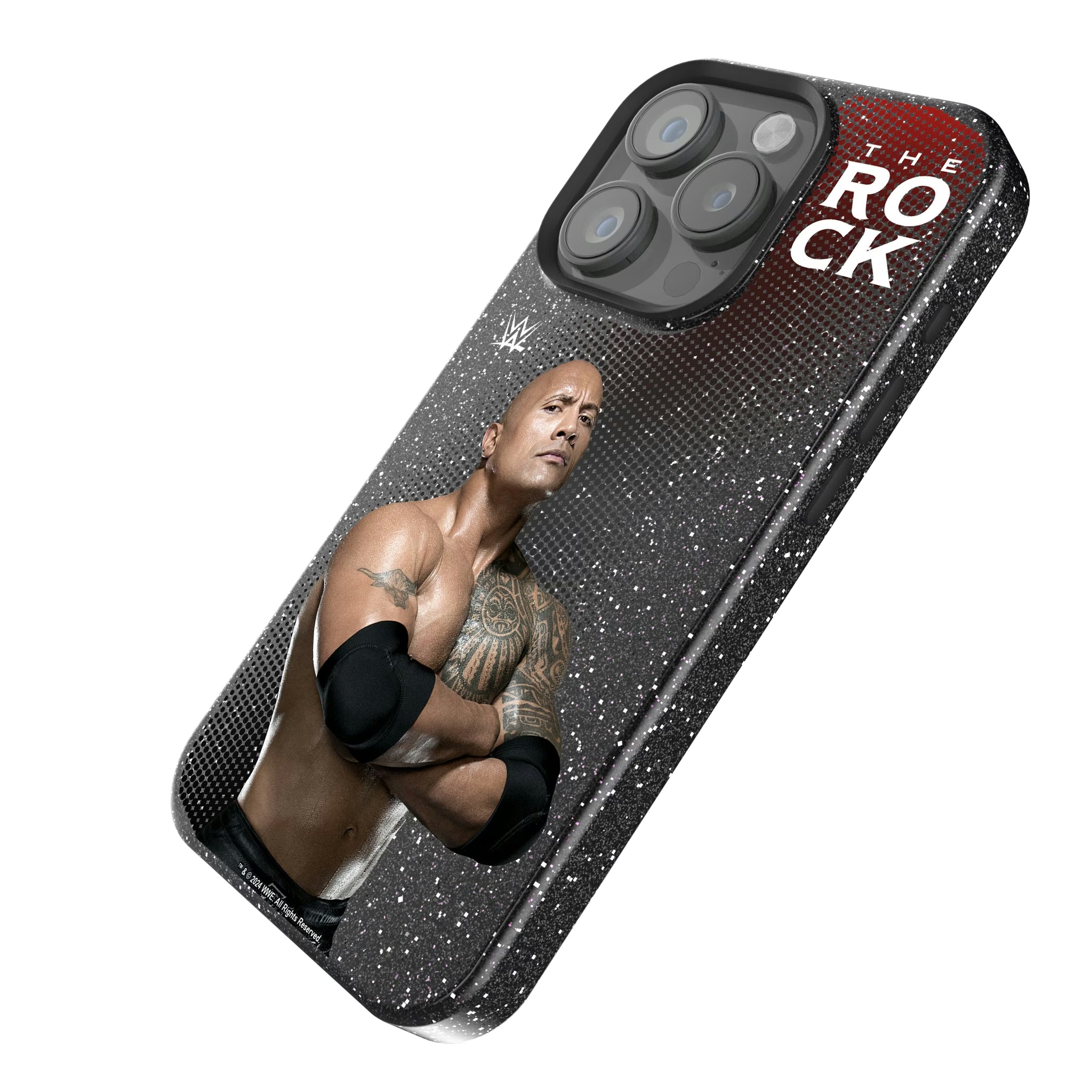 The Rock Superstar iPhone Bling Phone Case for Apple iPhone - Isometric View