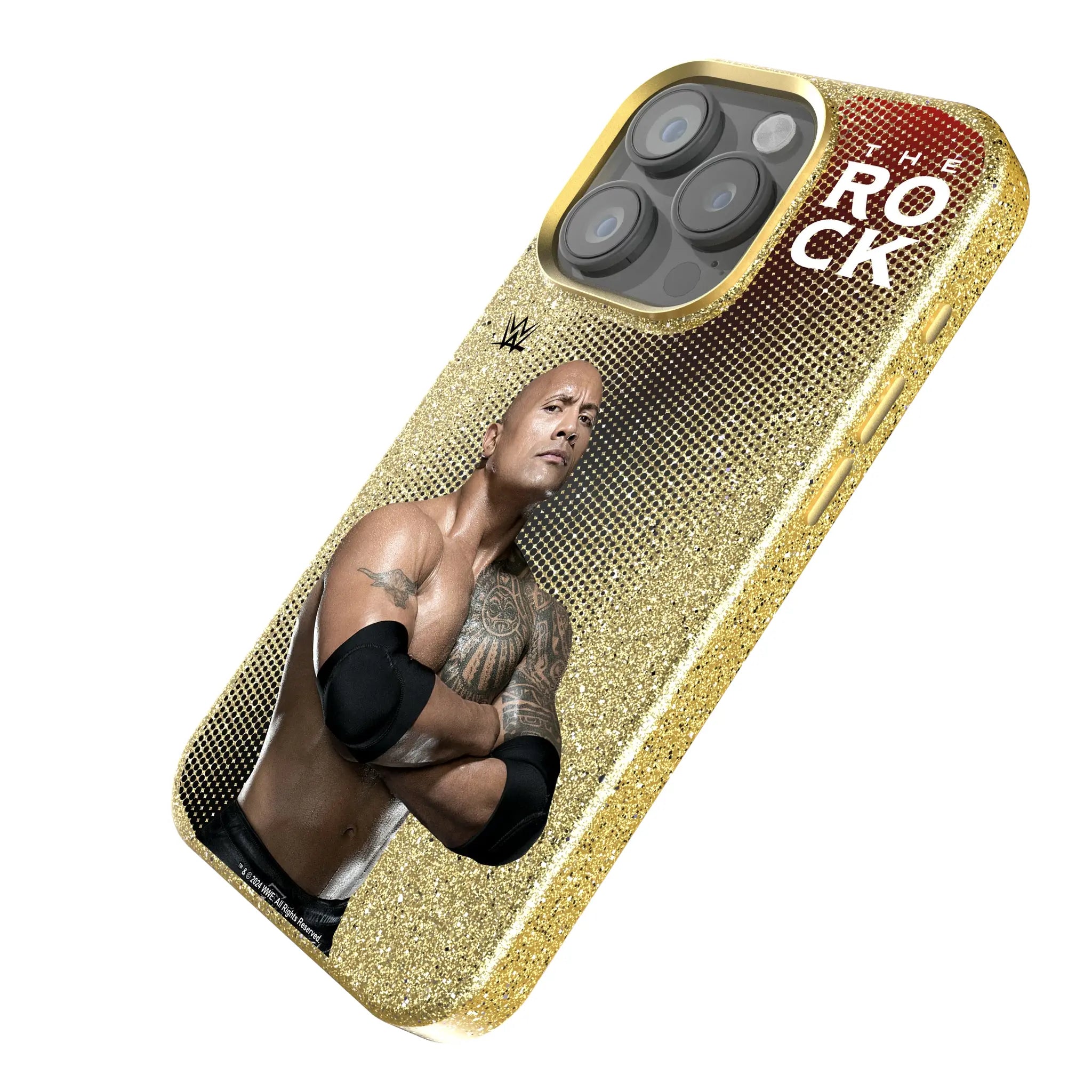 The Rock Superstar iPhone Bling Phone Case for Apple iPhone - Isometric View