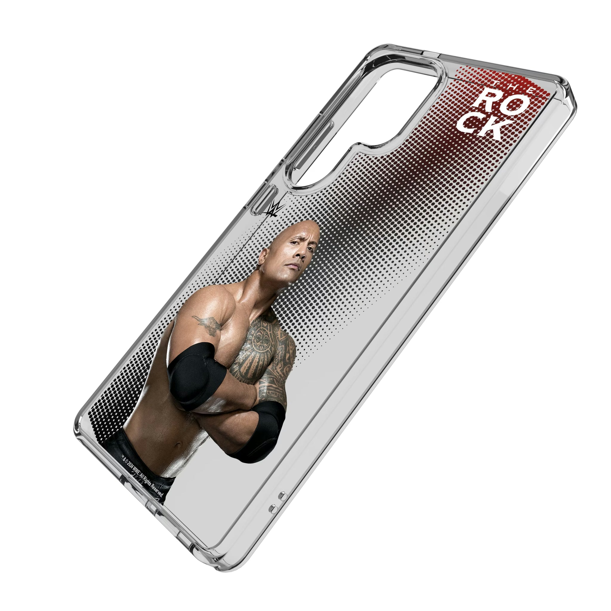 The Rock Superstar Galaxy Clear Phone Case for Samsung Galaxy - Isometric View