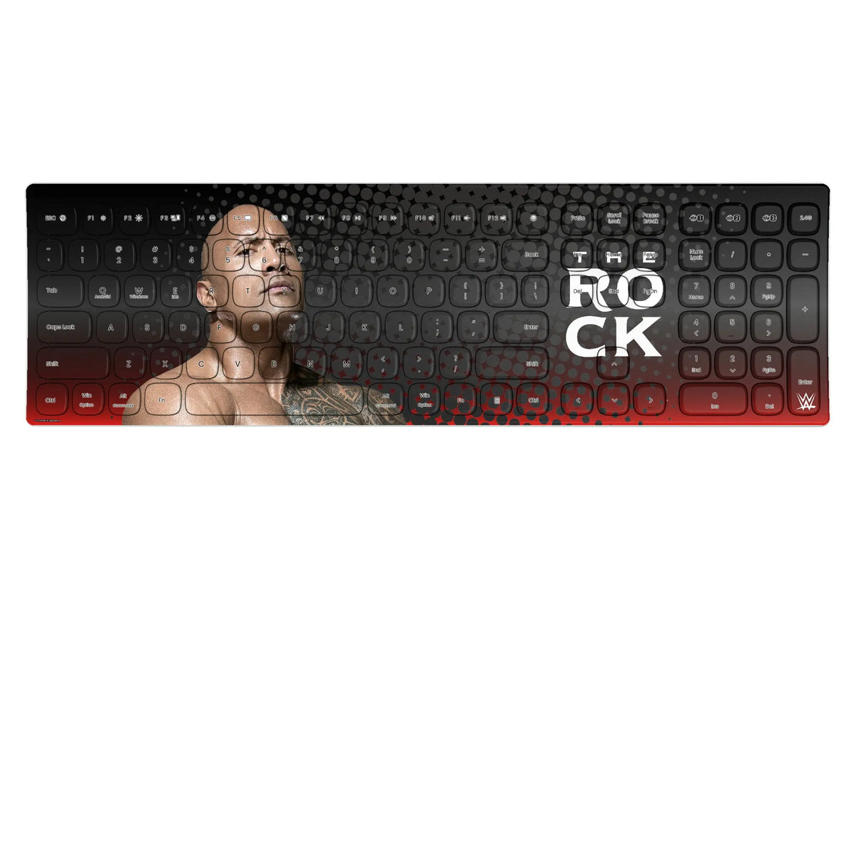 The Rock Superstar KKB605 Curved Wireless Keyboard