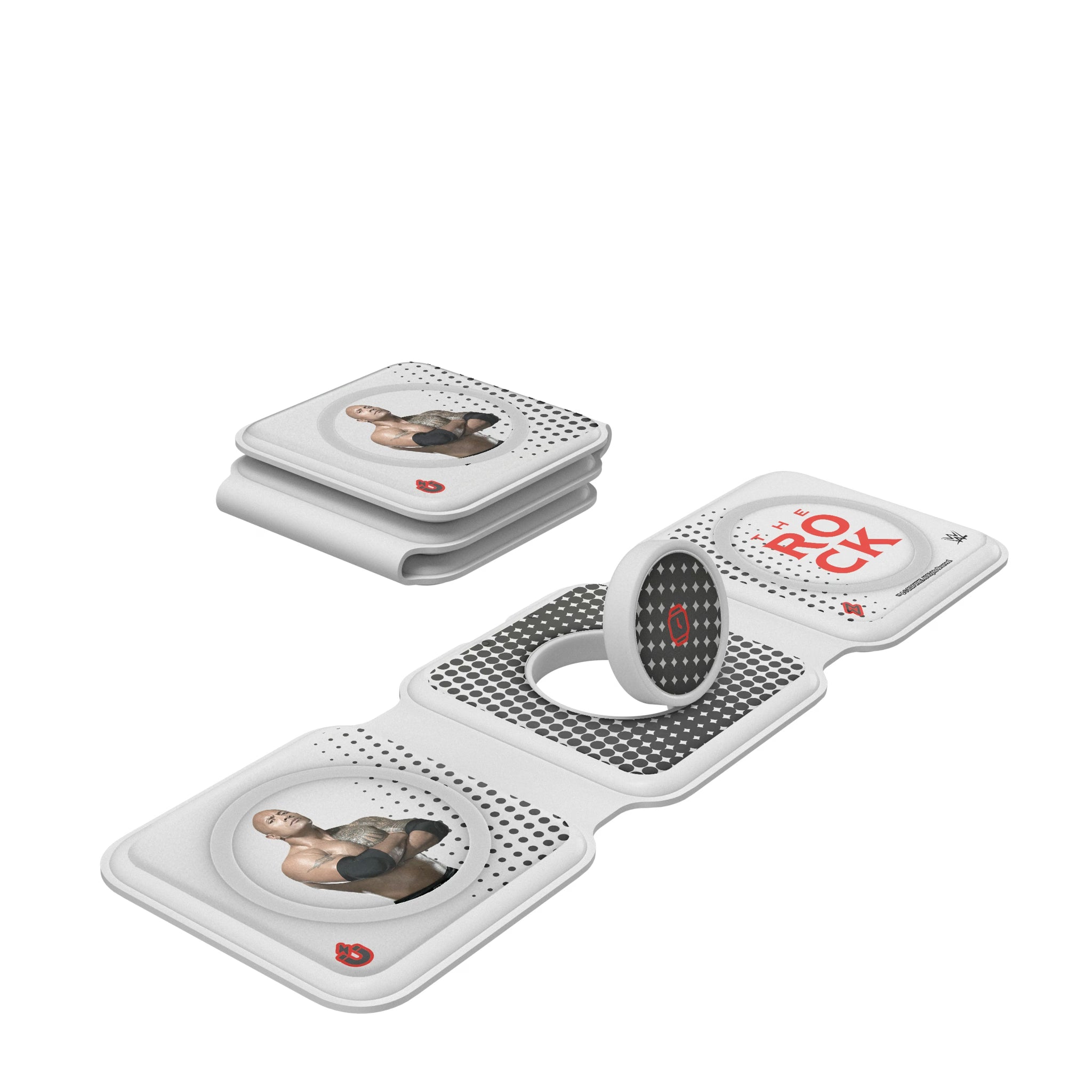 The Rock Superstar Foldable 3 in 1 Charger