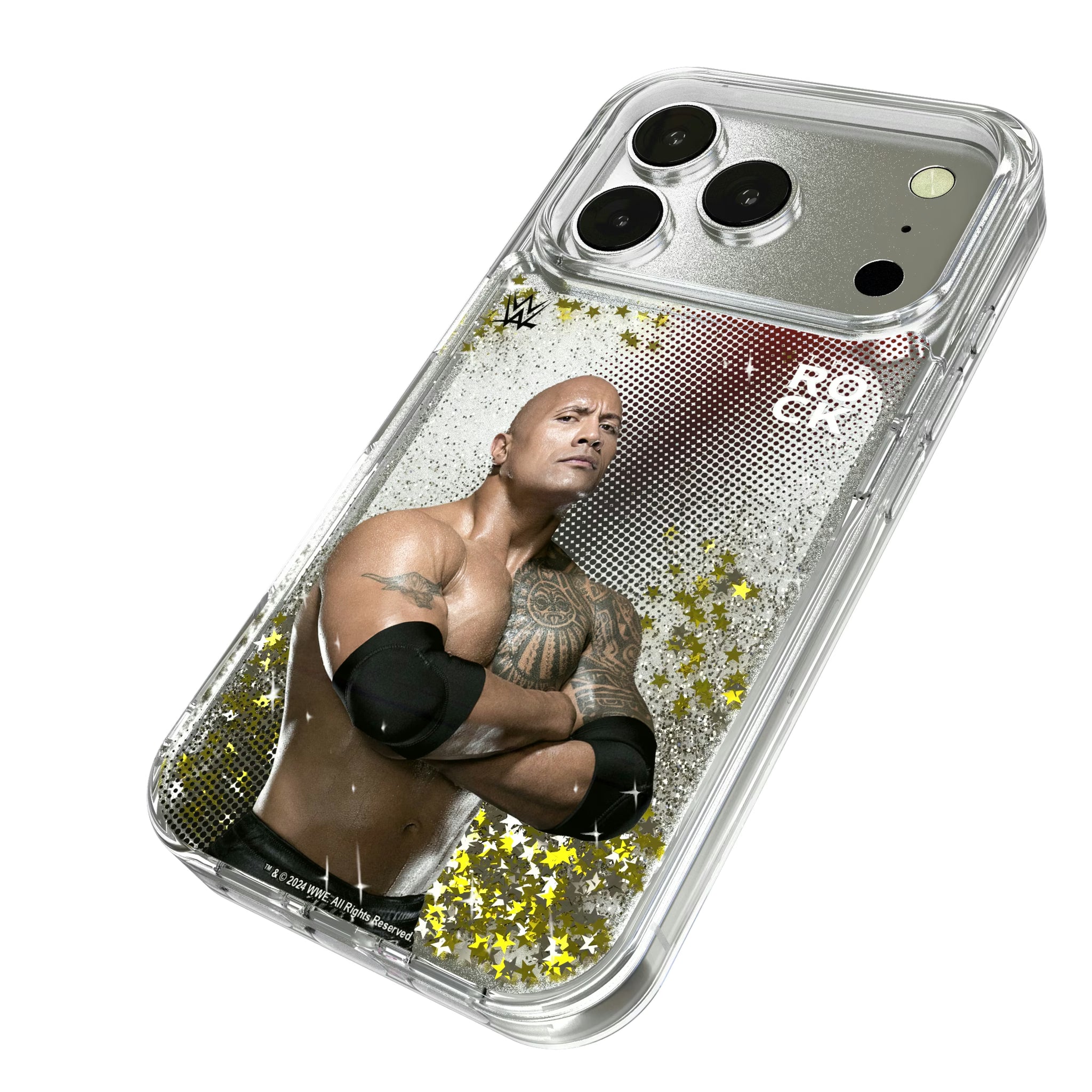 The Rock Superstar iPhone Glitter Phone Case for Apple iPhone - Isometric View