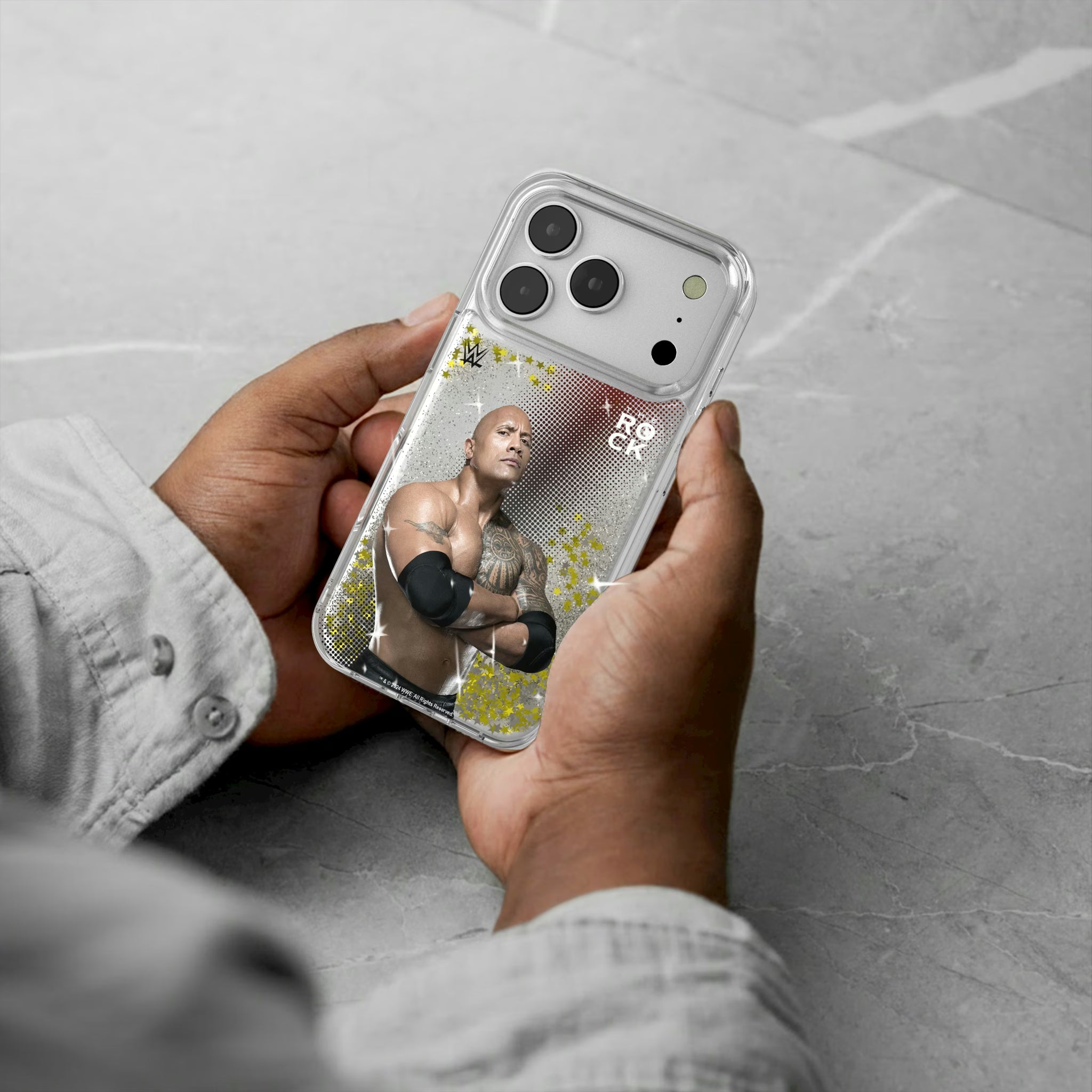 The Rock Superstar iPhone Glitter Phone Case for Apple iPhone - Lifestyle