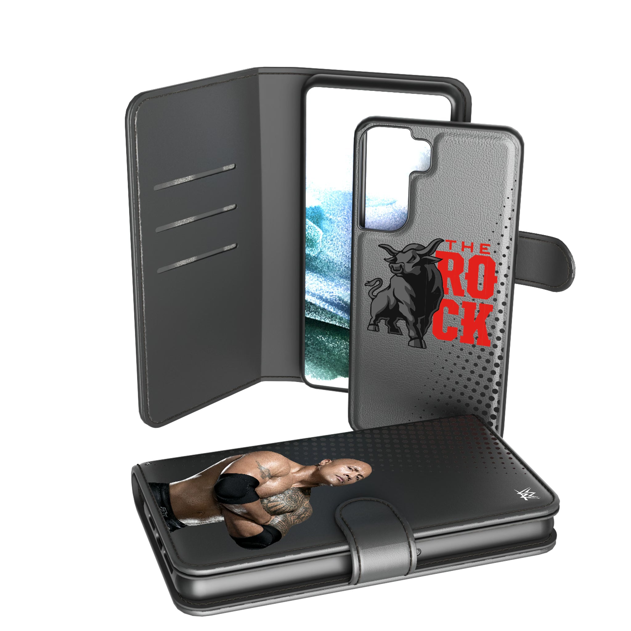 The Rock Superstar Galaxy Wallet Phone Case for Samsung Galaxy