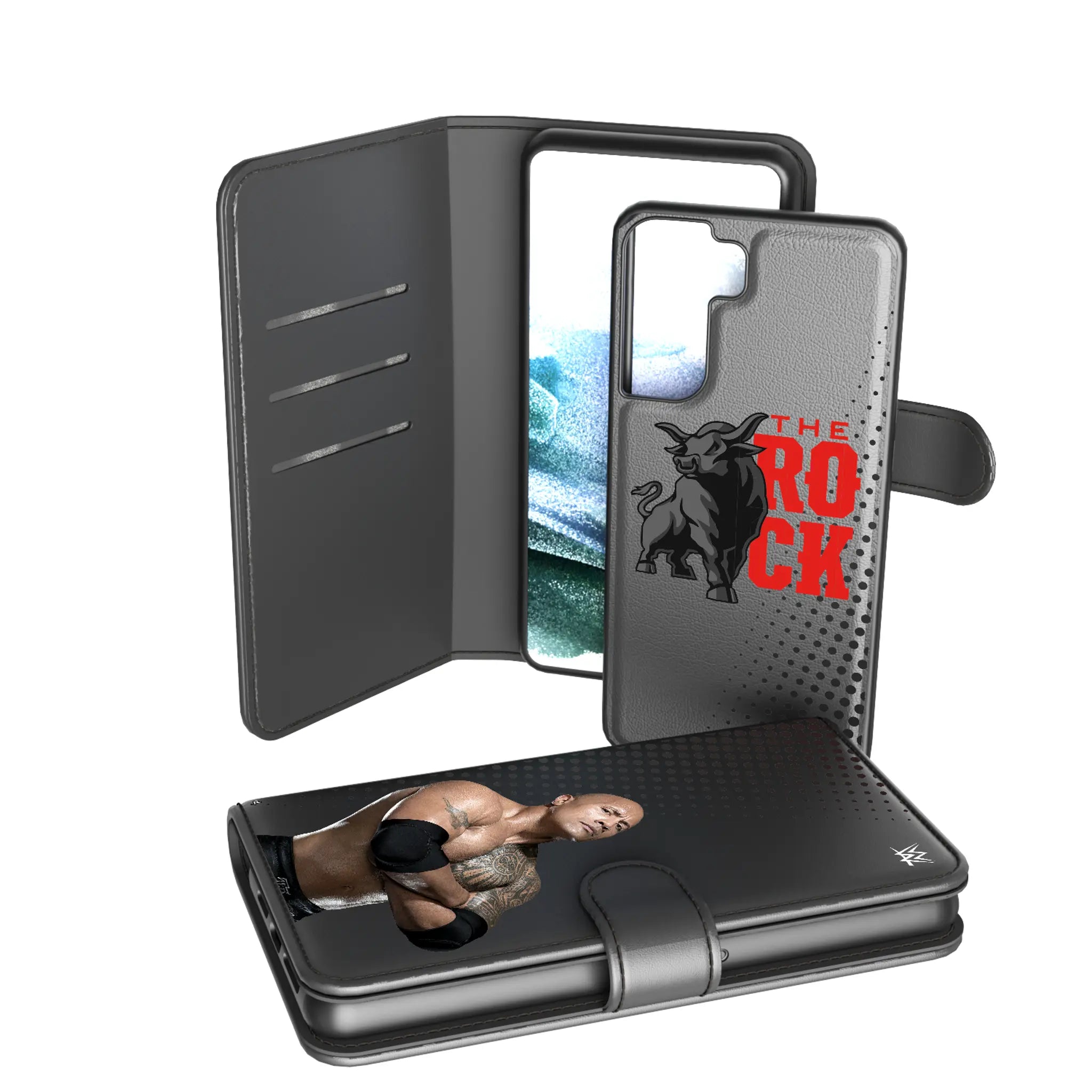 The Rock Superstar Galaxy Wallet Phone Case for Samsung Galaxy