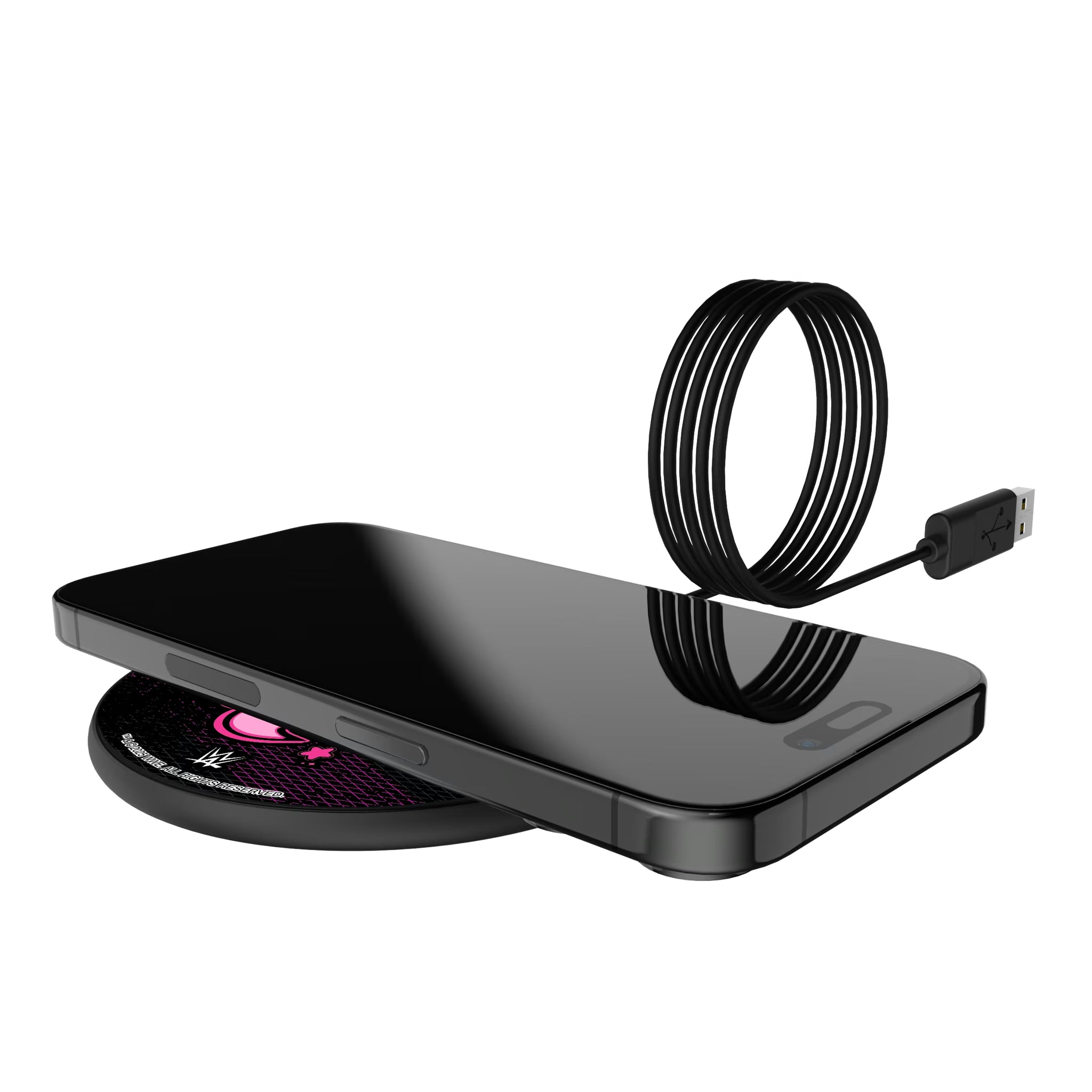 Tiffany Stratton Steel 15-Watt Wireless Charger - Lifestyle