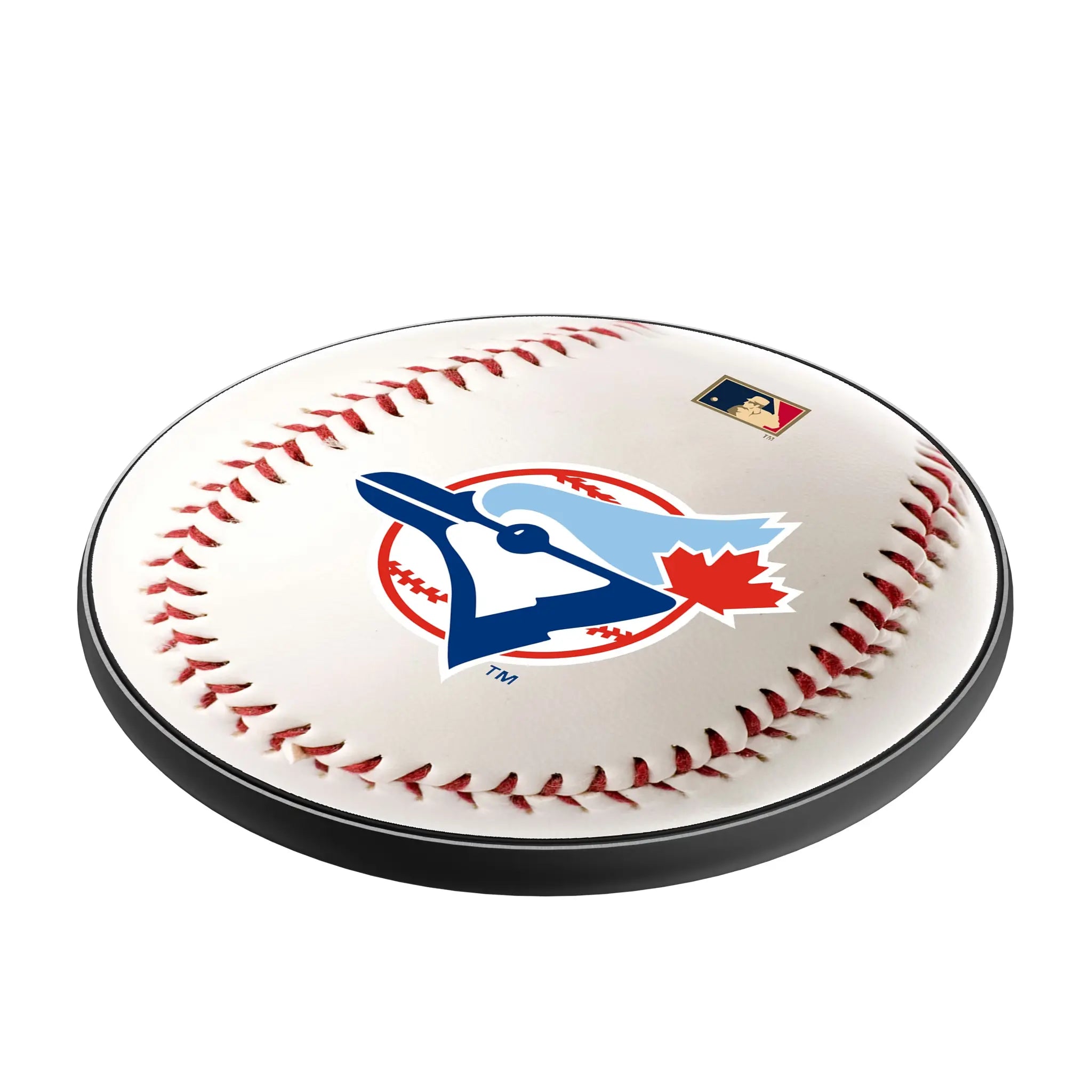 Toronto Blue Jays 1977-1988 - Cooperstown Collection Baseball 15-Watt Wireless Charger - Isometric View